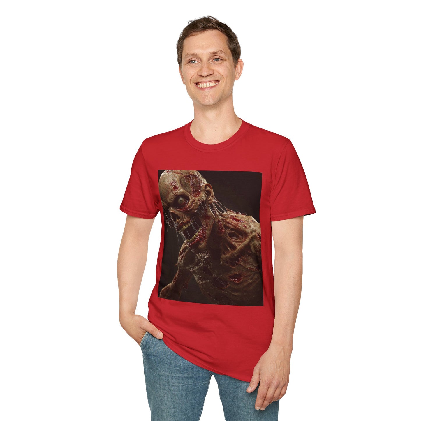 Zombie Art Unisex Softstyle T-Shirt - Graphic Horror Tee