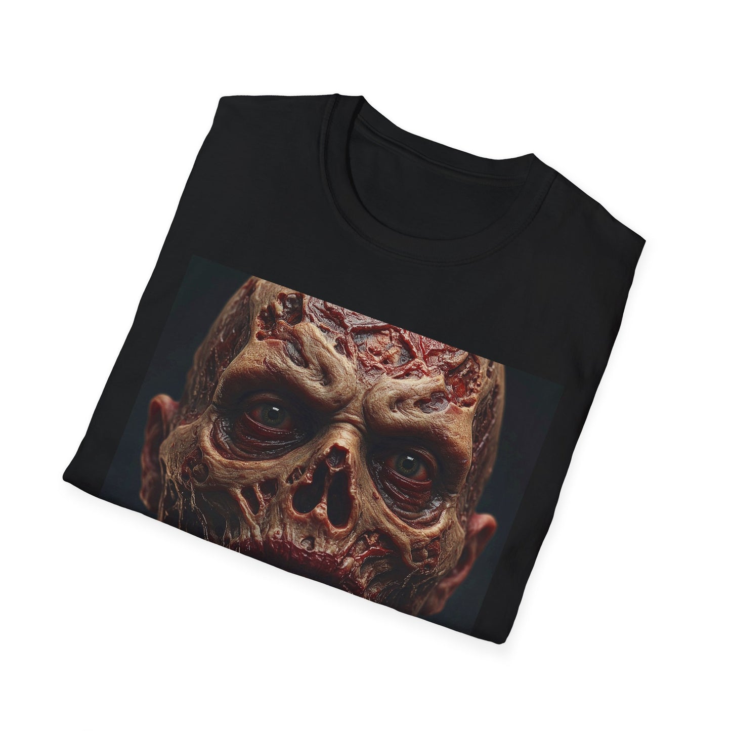 Apocalyptic Portrait Tee, bold, decaying zombie graphic