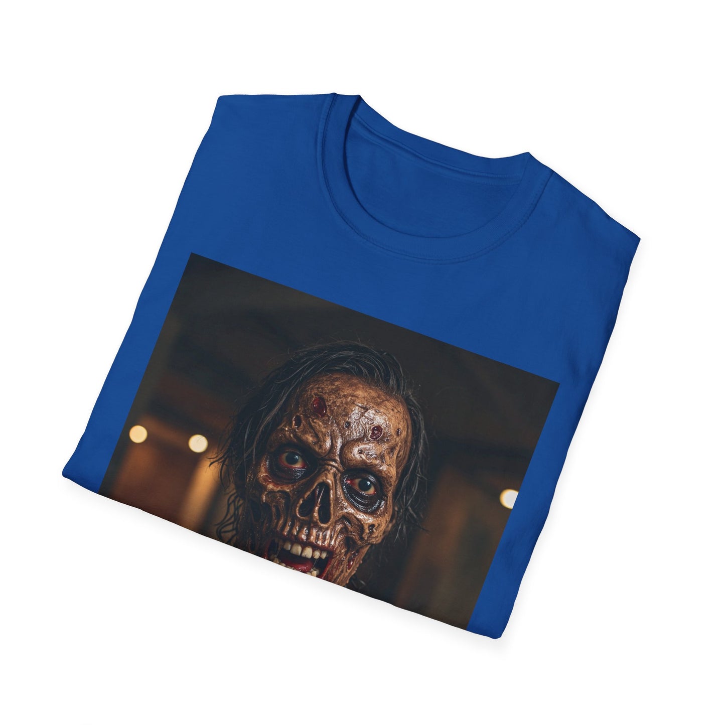 Apocalyptic Portrait Tee, bold, decaying zombie graphic