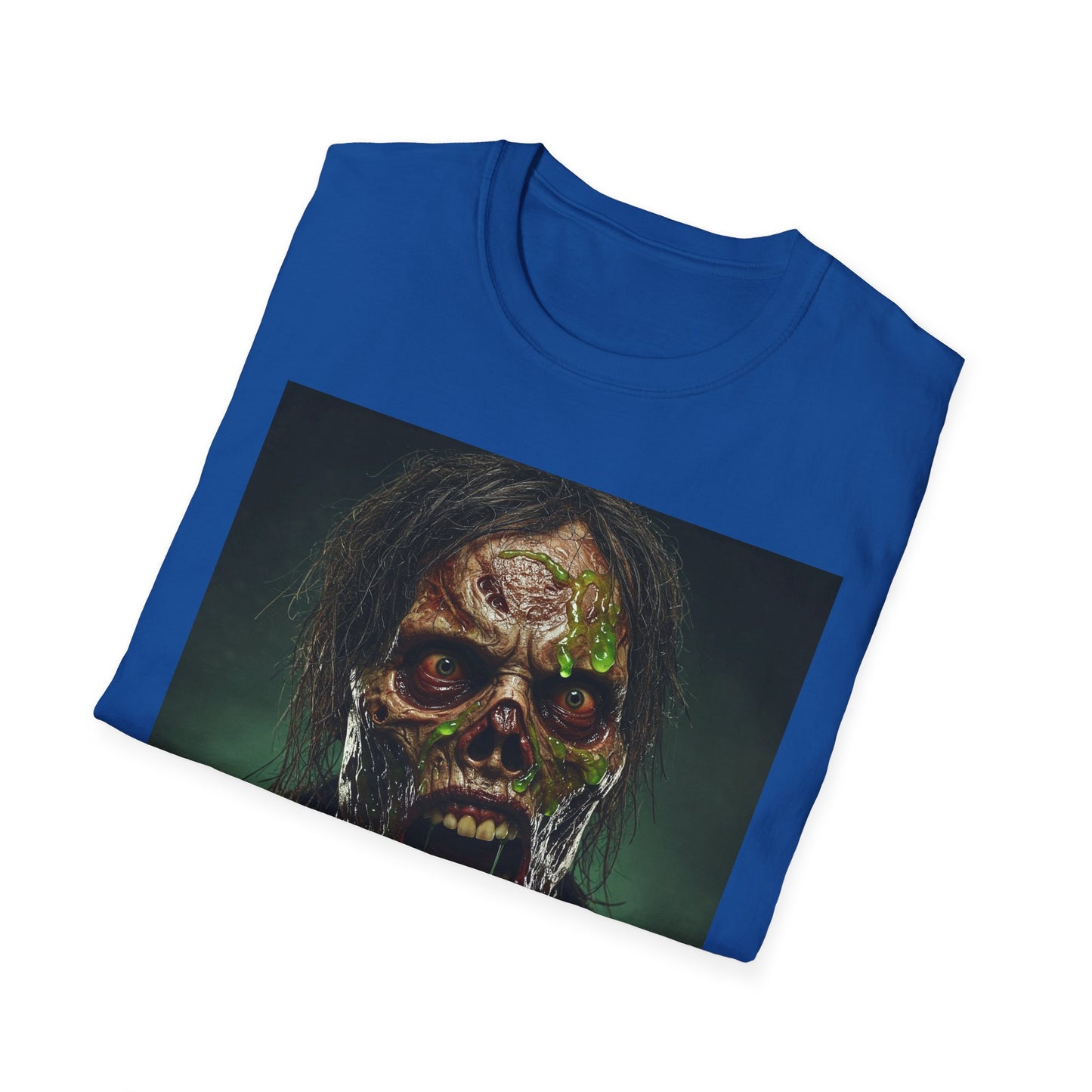 Apocalyptic Portrait Tee, bold, decaying zombie graphic