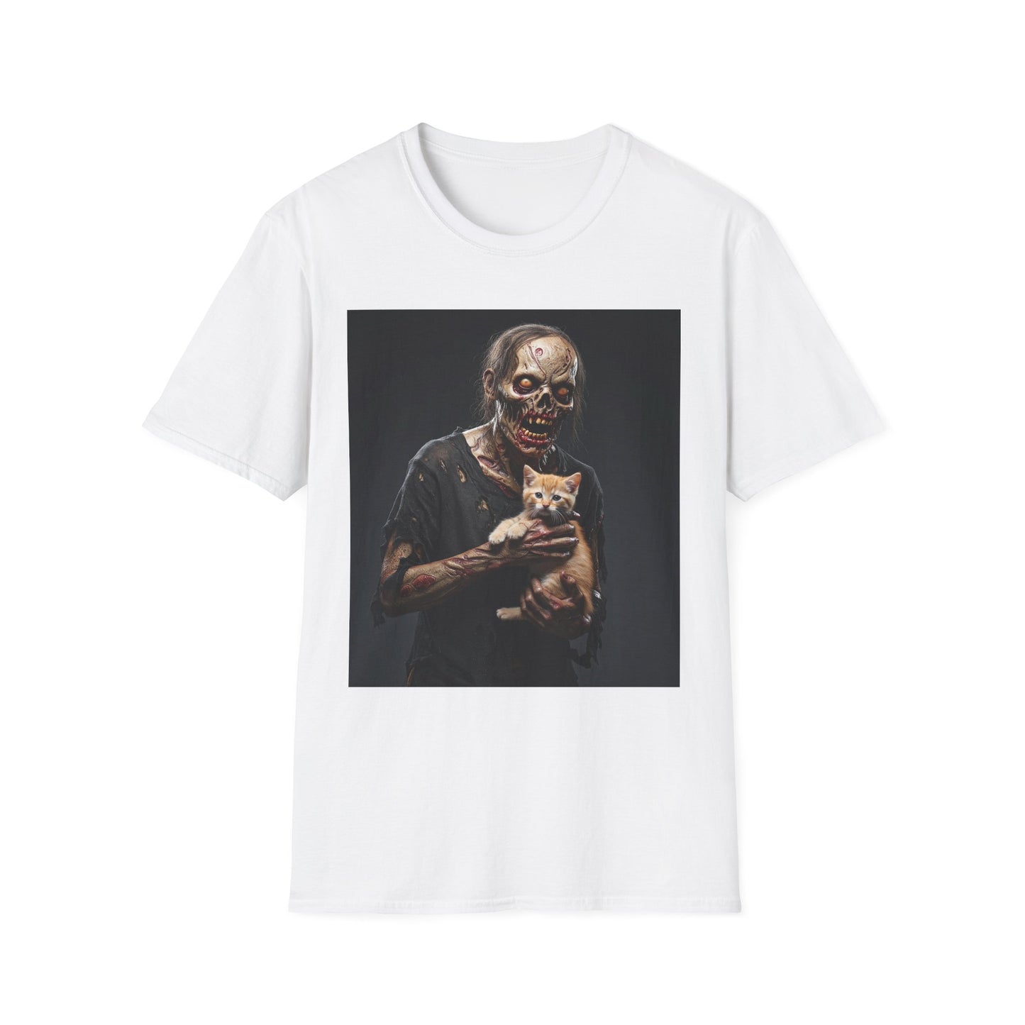 Apocalyptic Portrait Tee, bold, decaying zombie graphic