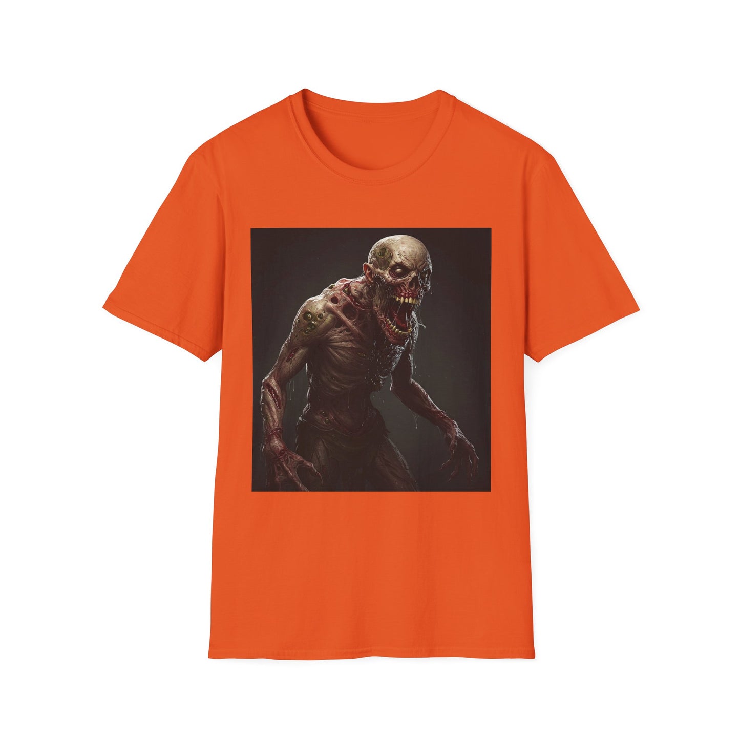 Apocalyptic Portrait Tee, bold, decaying zombie graphic