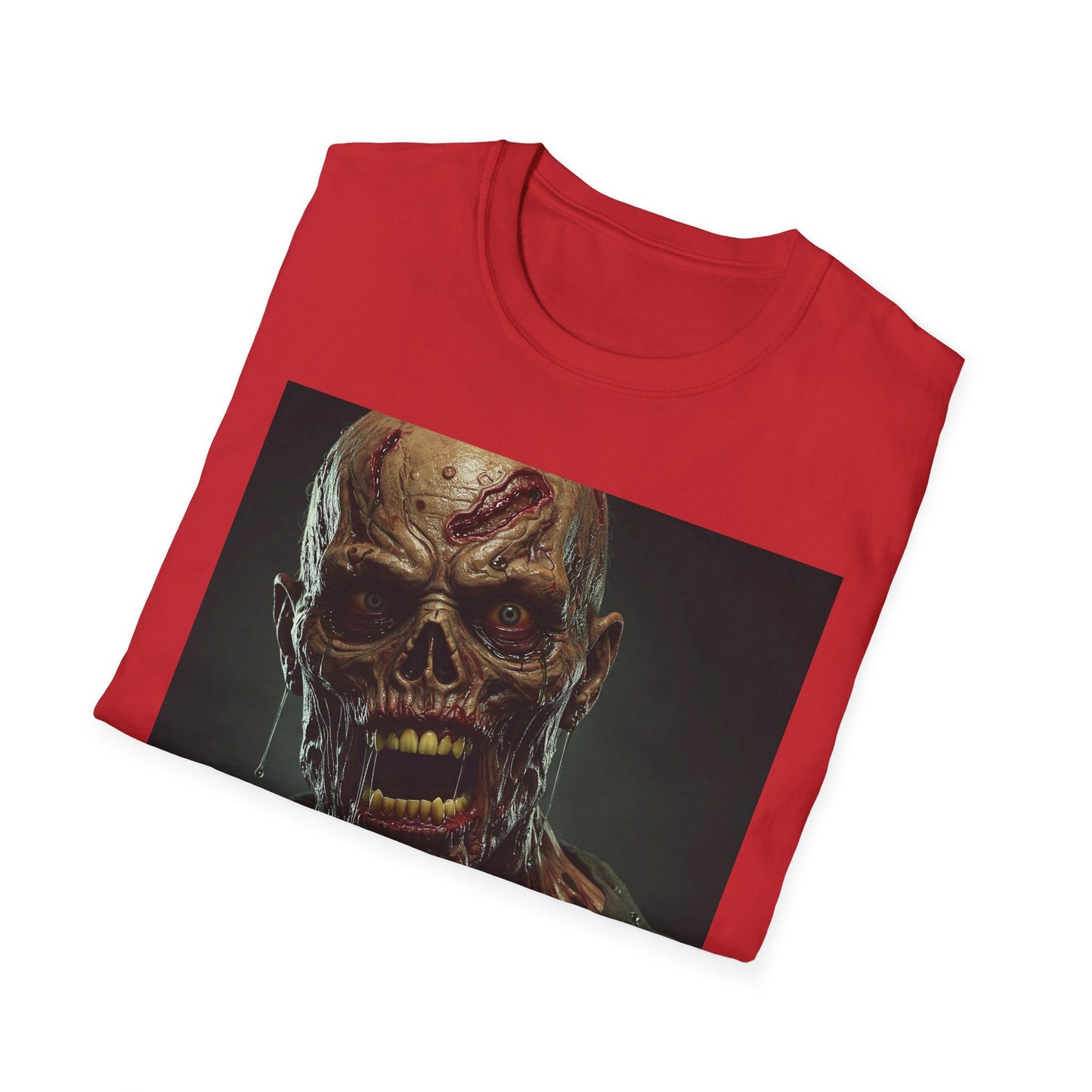 Apocalyptic Portrait Tee, bold, decaying zombie graphic