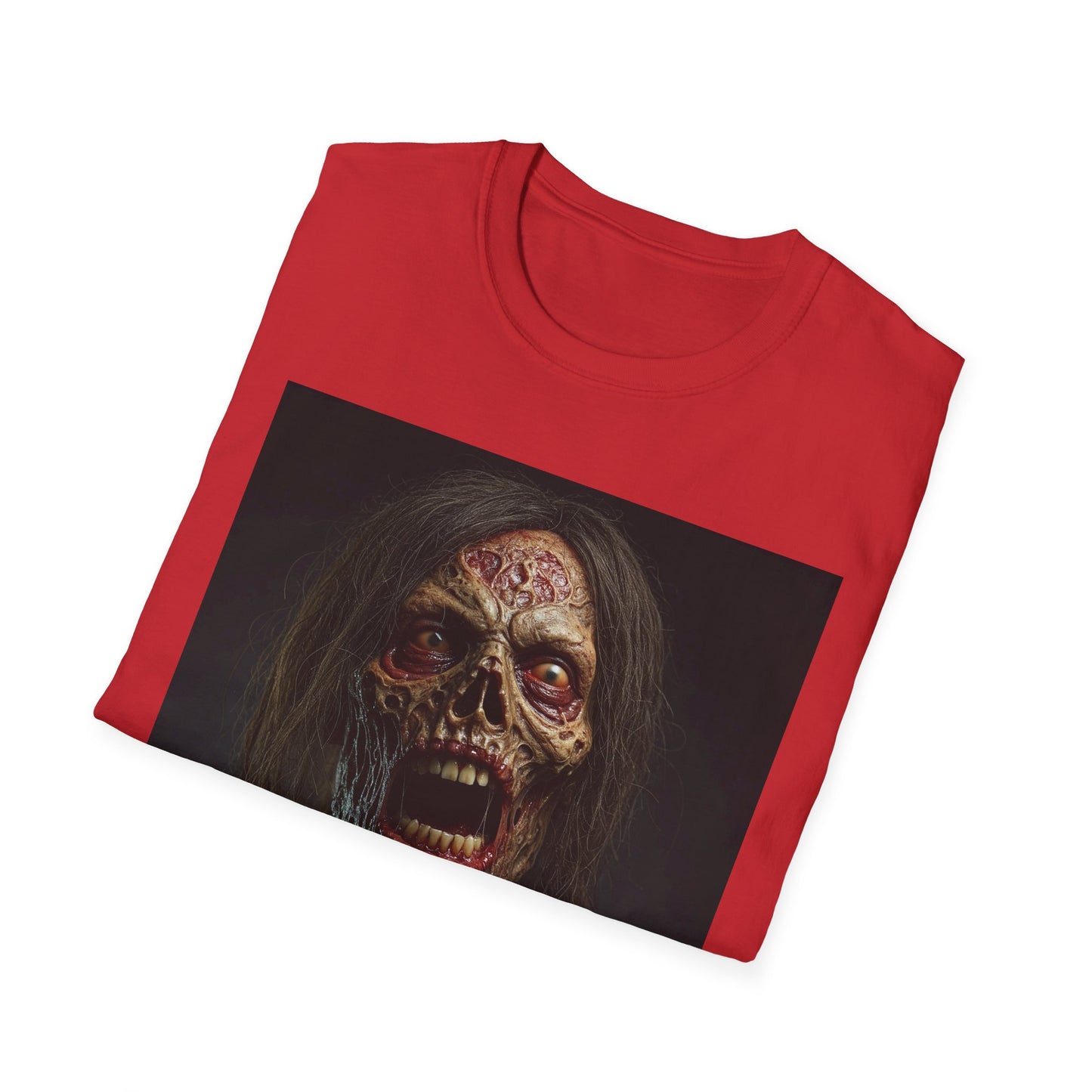 Apocalyptic Portrait Tee, bold, decaying zombie graphic