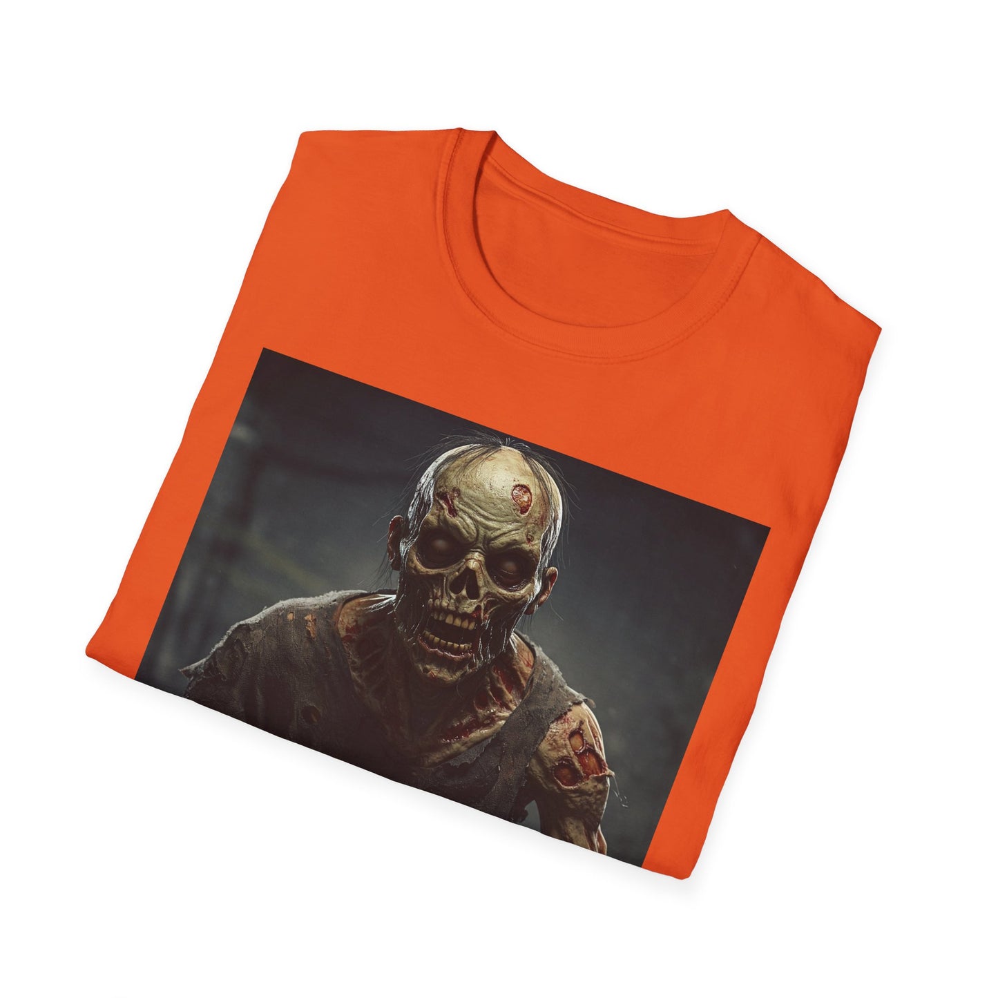 Apocalyptic Portrait Tee, bold, decaying zombie graphic