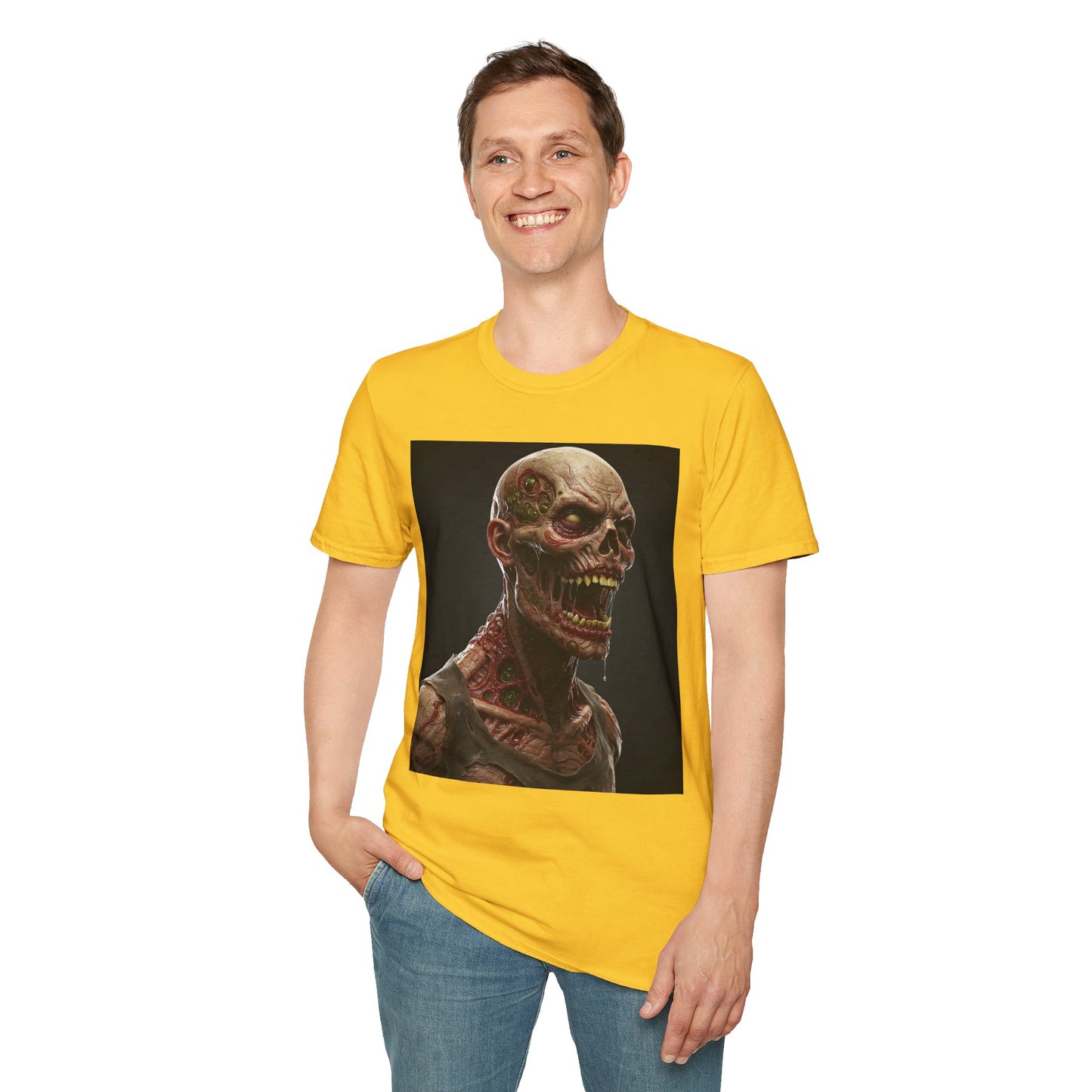 Zombie Graphic Unisex Softstyle T-Shirt | Horror Movie Fan Apparel