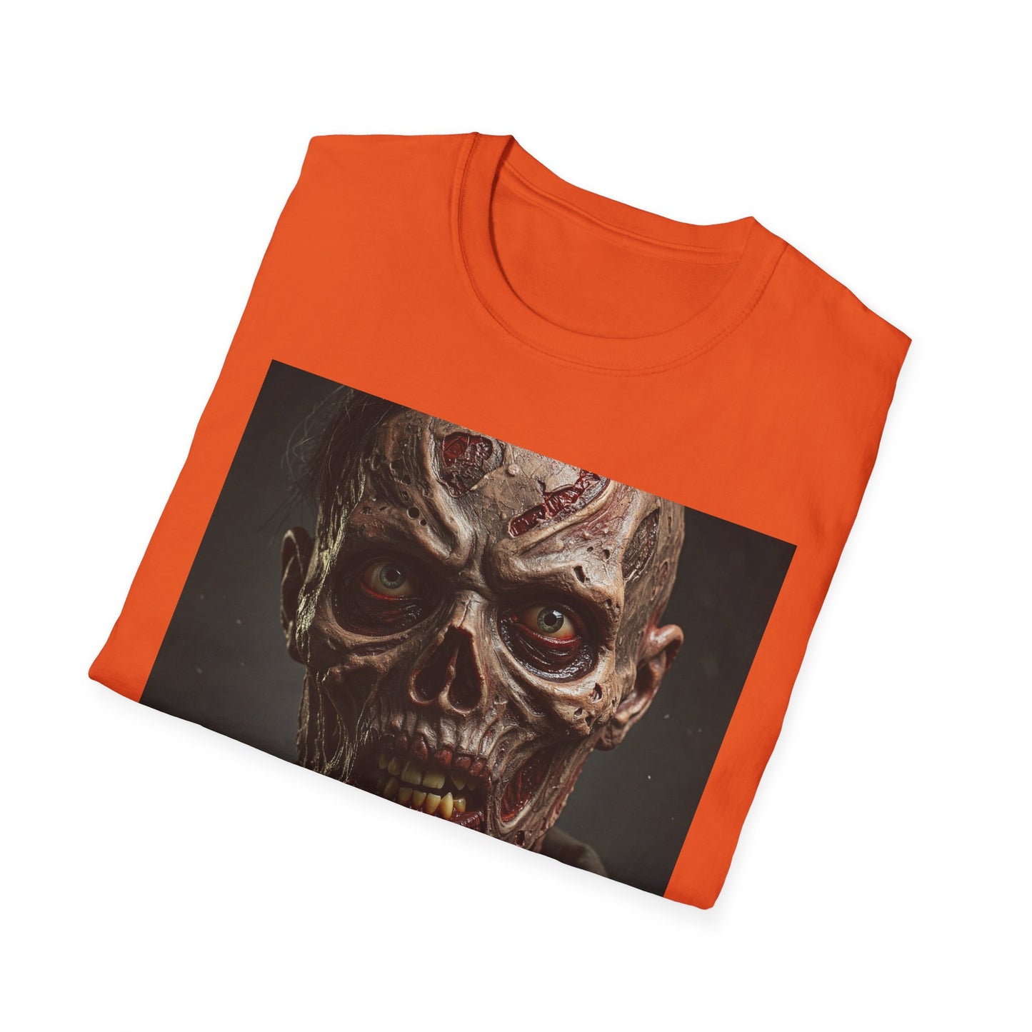 Apocalyptic Portrait Tee, bold, decaying zombie graphic