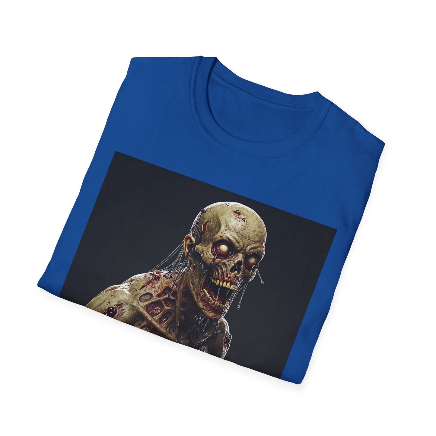 Spooky Skeleton Unisex Softstyle T-Shirt - Perfect for Halloween & Horror Fans