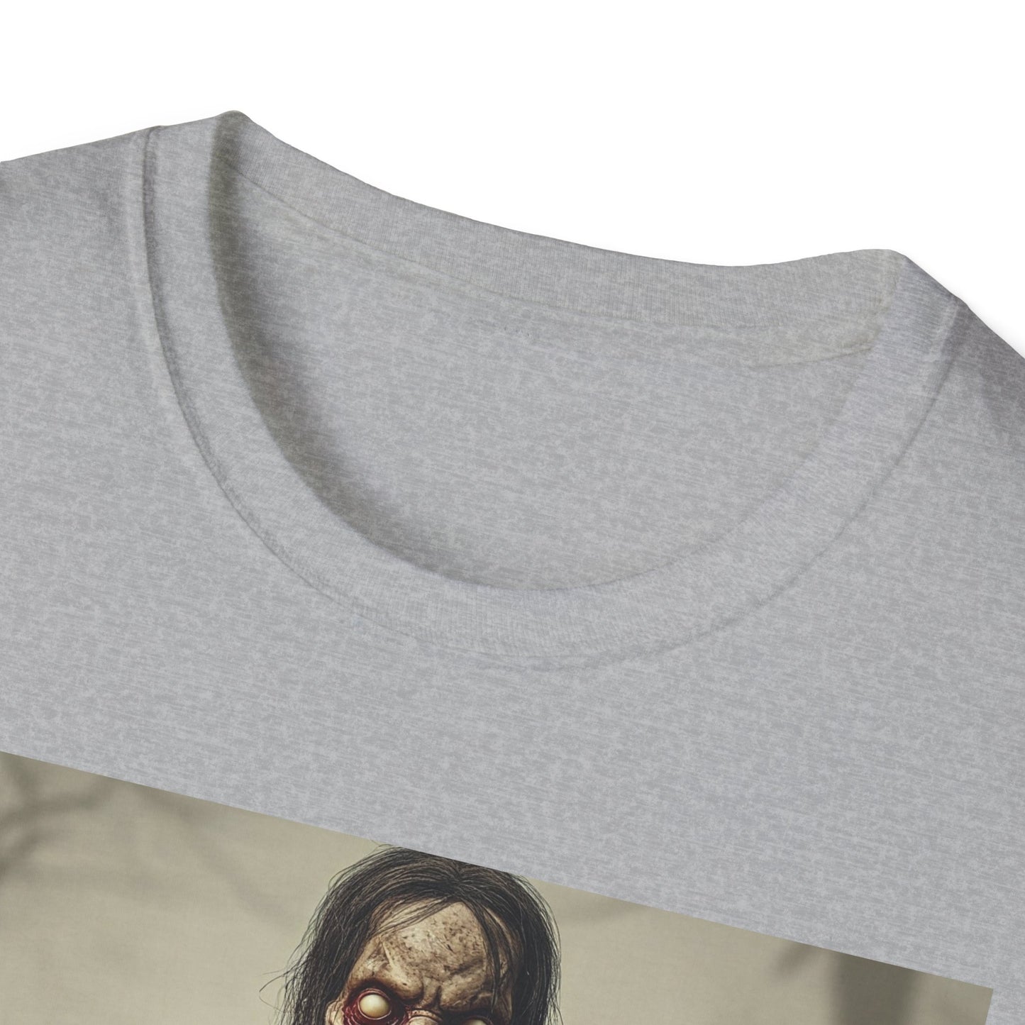 Apocalyptic Portrait Tee, bold, decaying zombie graphic