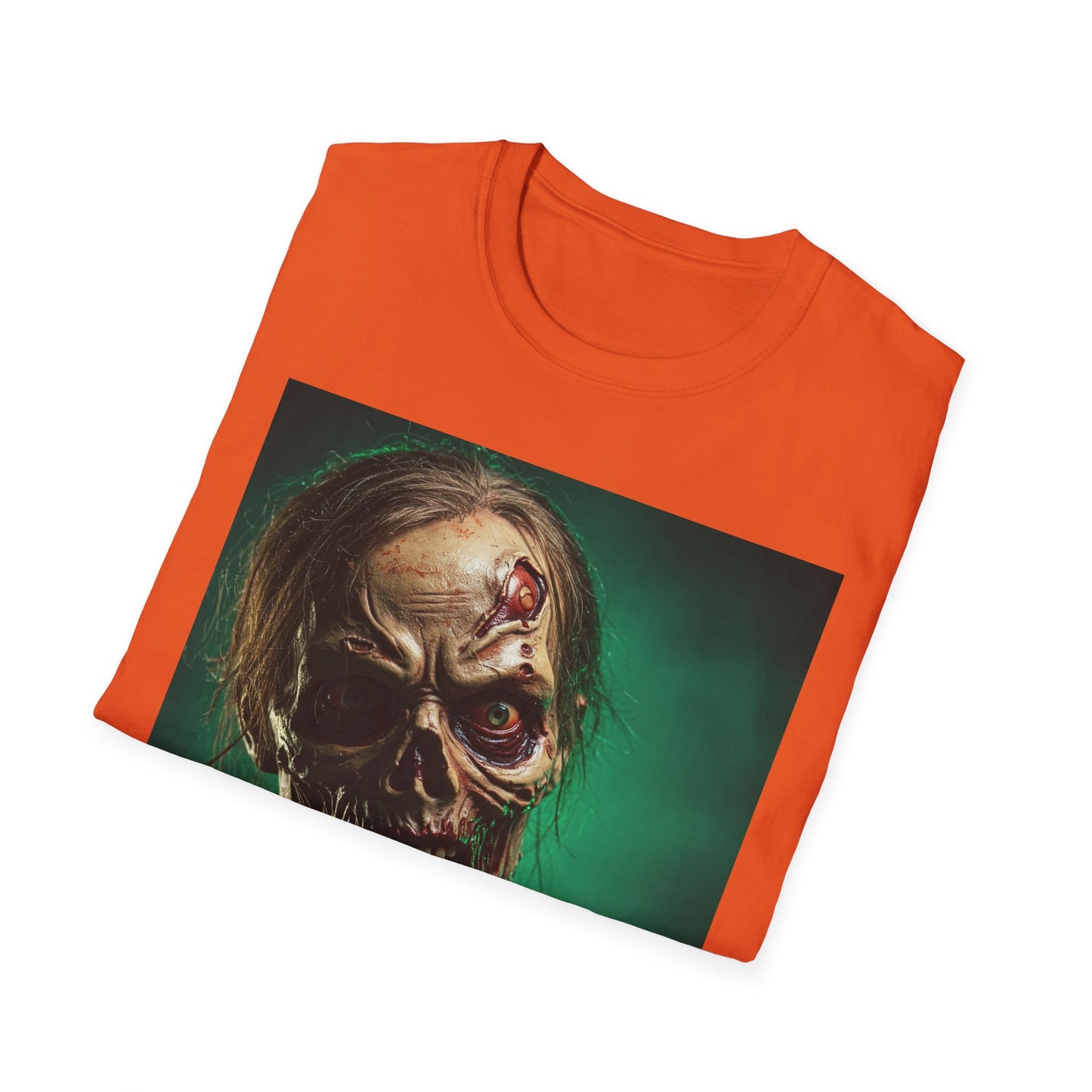 Apocalyptic Portrait Tee, bold, decaying zombie graphic