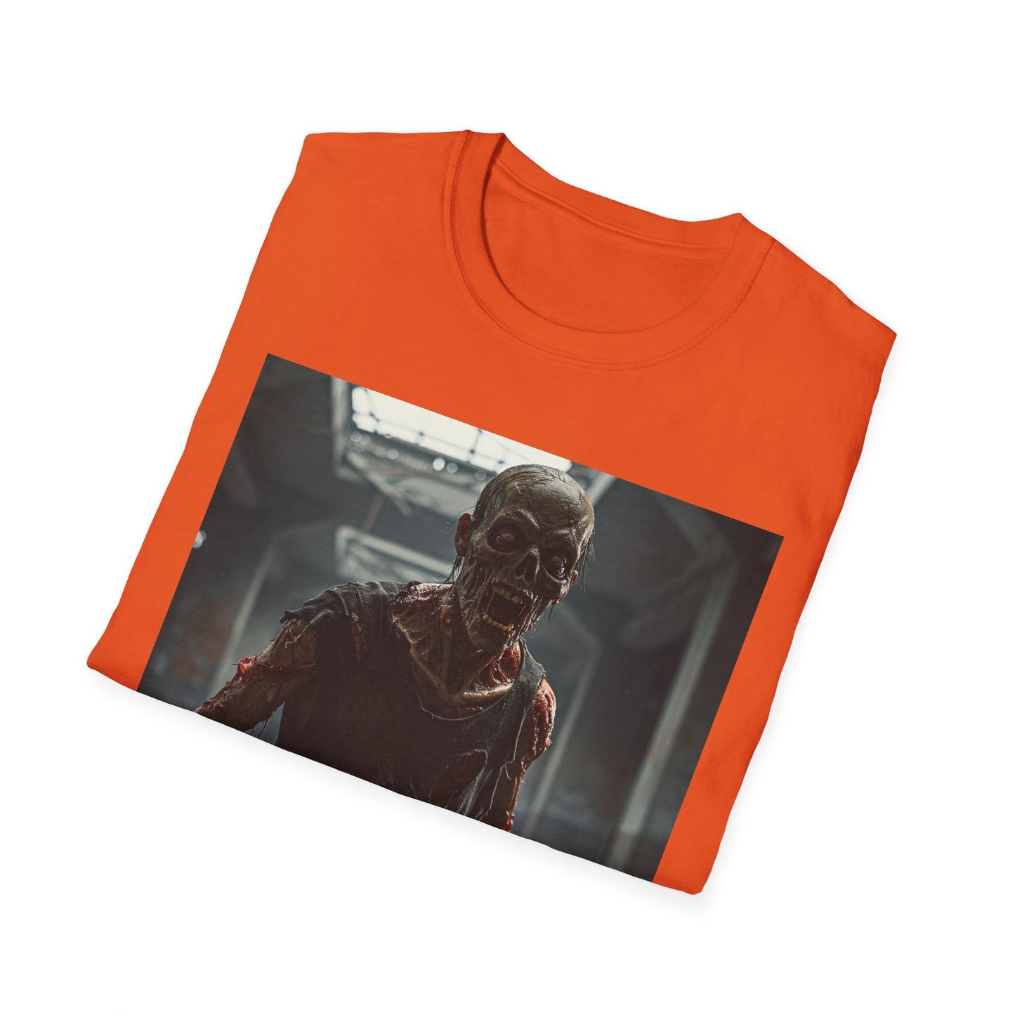 Apocalyptic Portrait Tee, bold, decaying zombie graphic