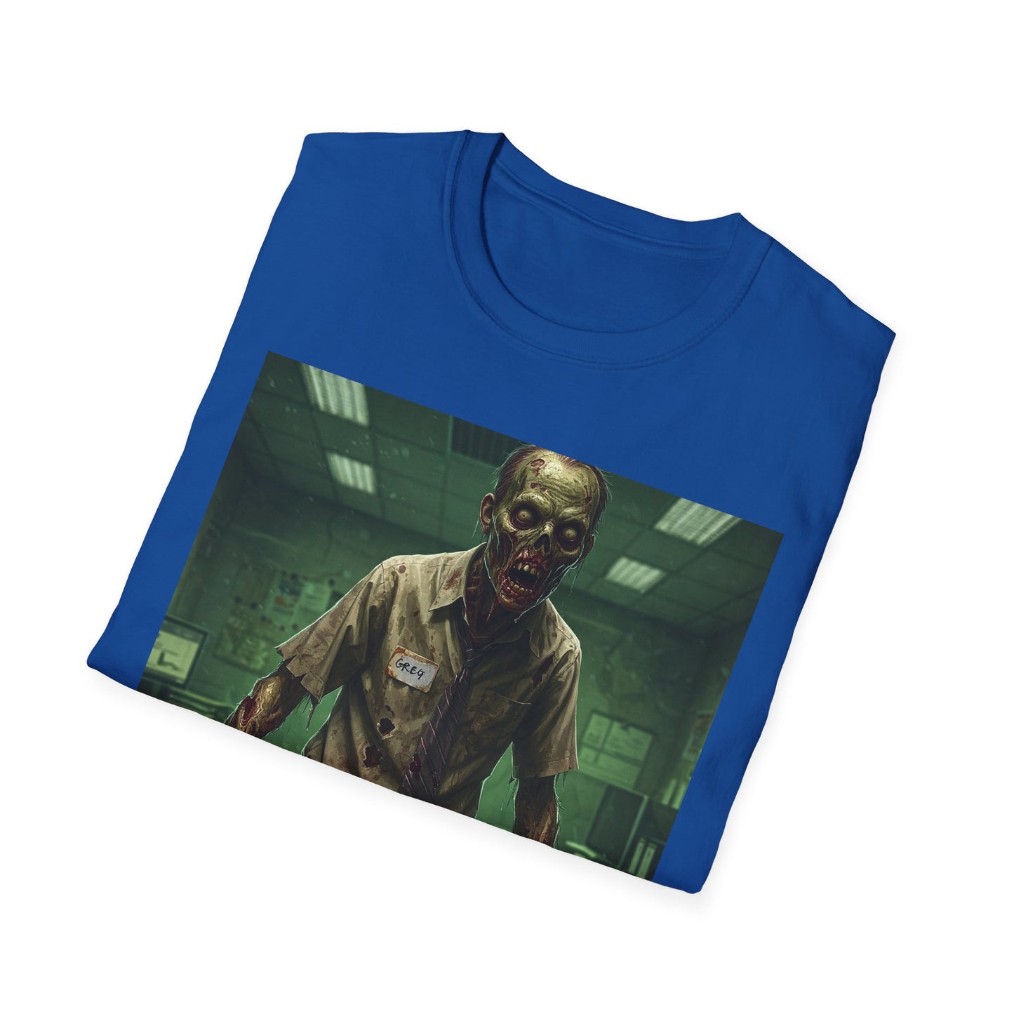 Zombie Office Horror Unisex Softstyle T-Shirt