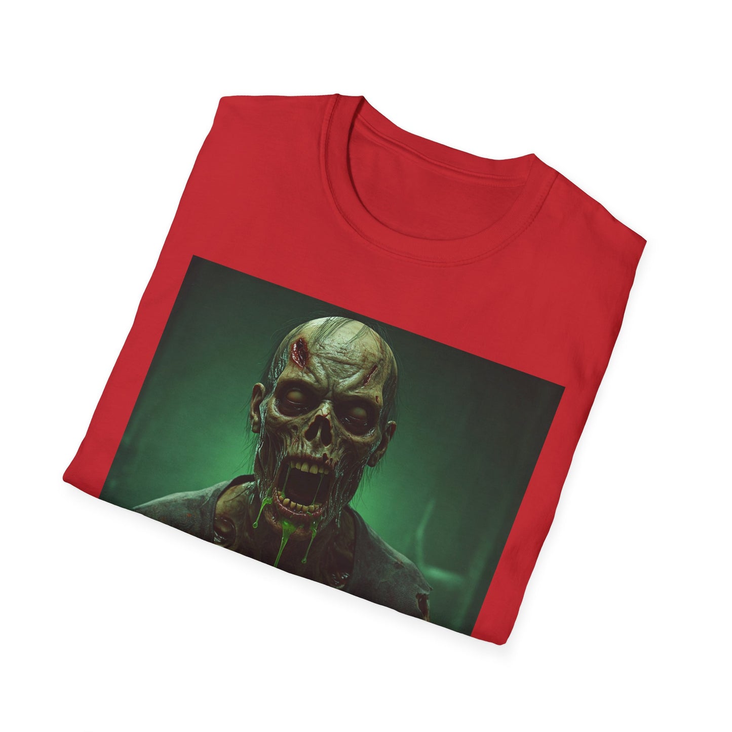 Apocalyptic Portrait Tee, bold, decaying zombie graphic