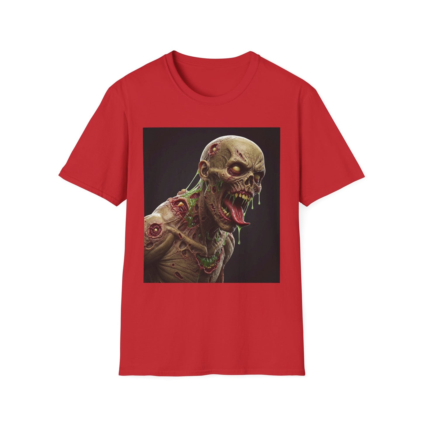 Apocalyptic Portrait Tee, bold, decaying zombie graphic