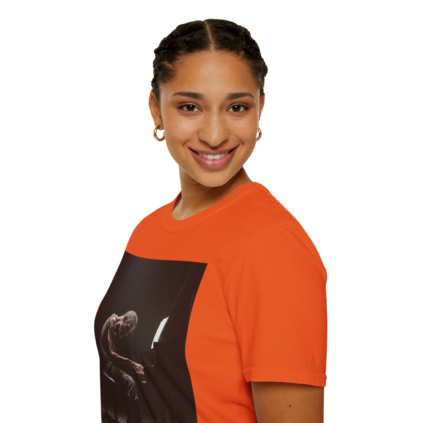 Soulful Pianist Unisex Softstyle T-Shirt - Perfect for Music Lovers