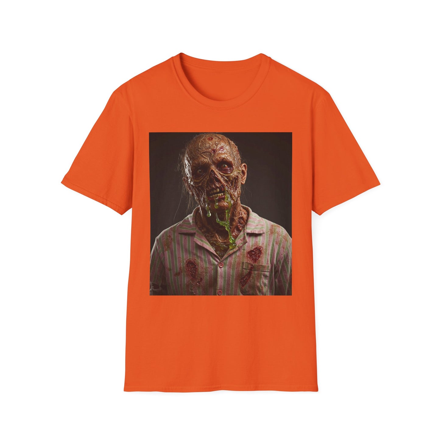 Horror-Inspired Unisex Softstyle T-Shirt - Zombie Graphic Tee