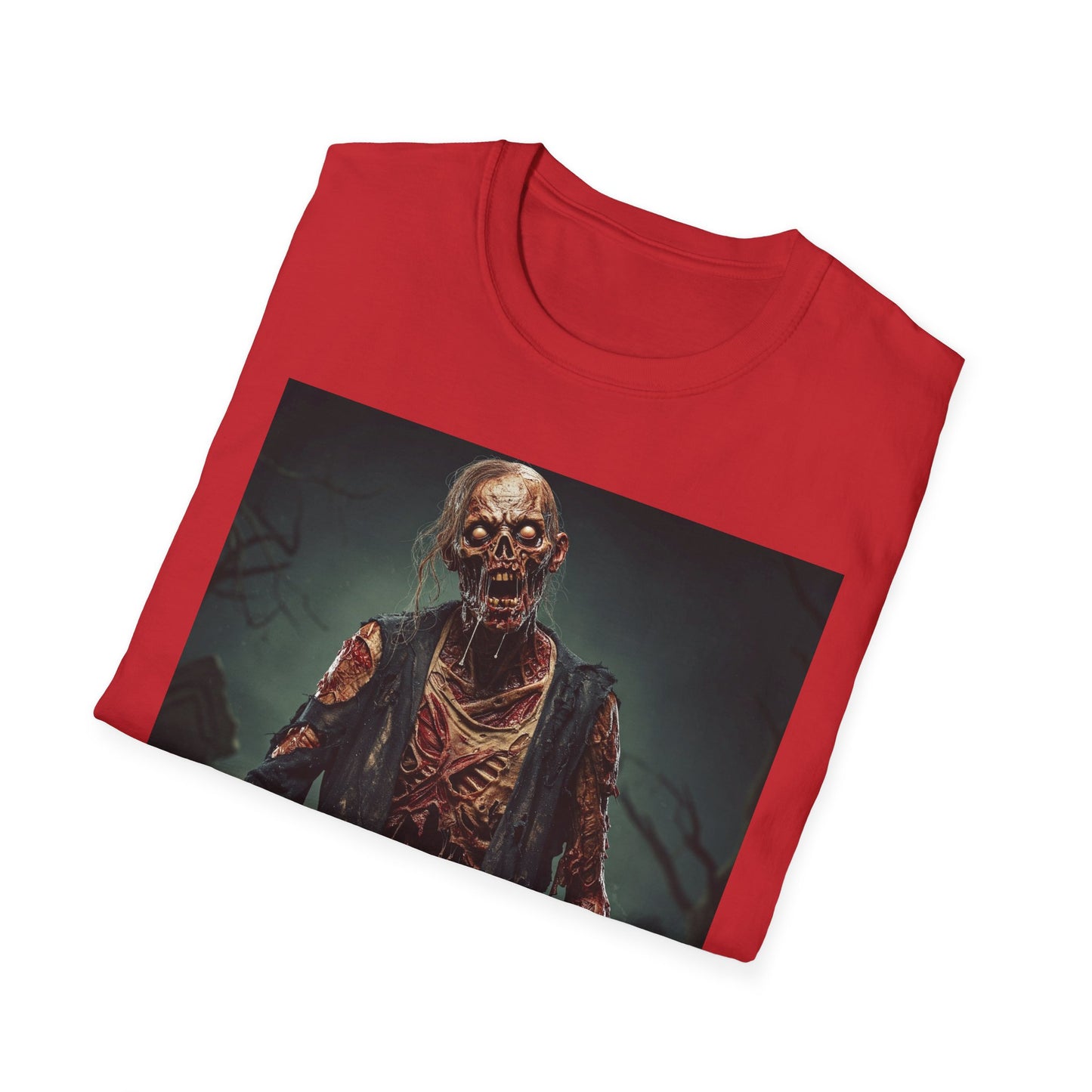 Apocalyptic Portrait Tee, bold, decaying zombie graphic