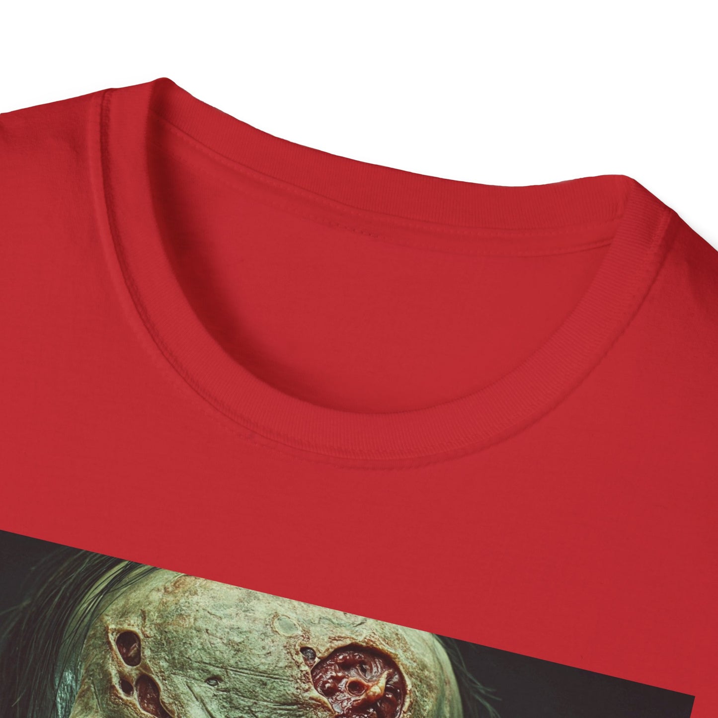 Apocalyptic Portrait Tee, bold, decaying zombie graphic