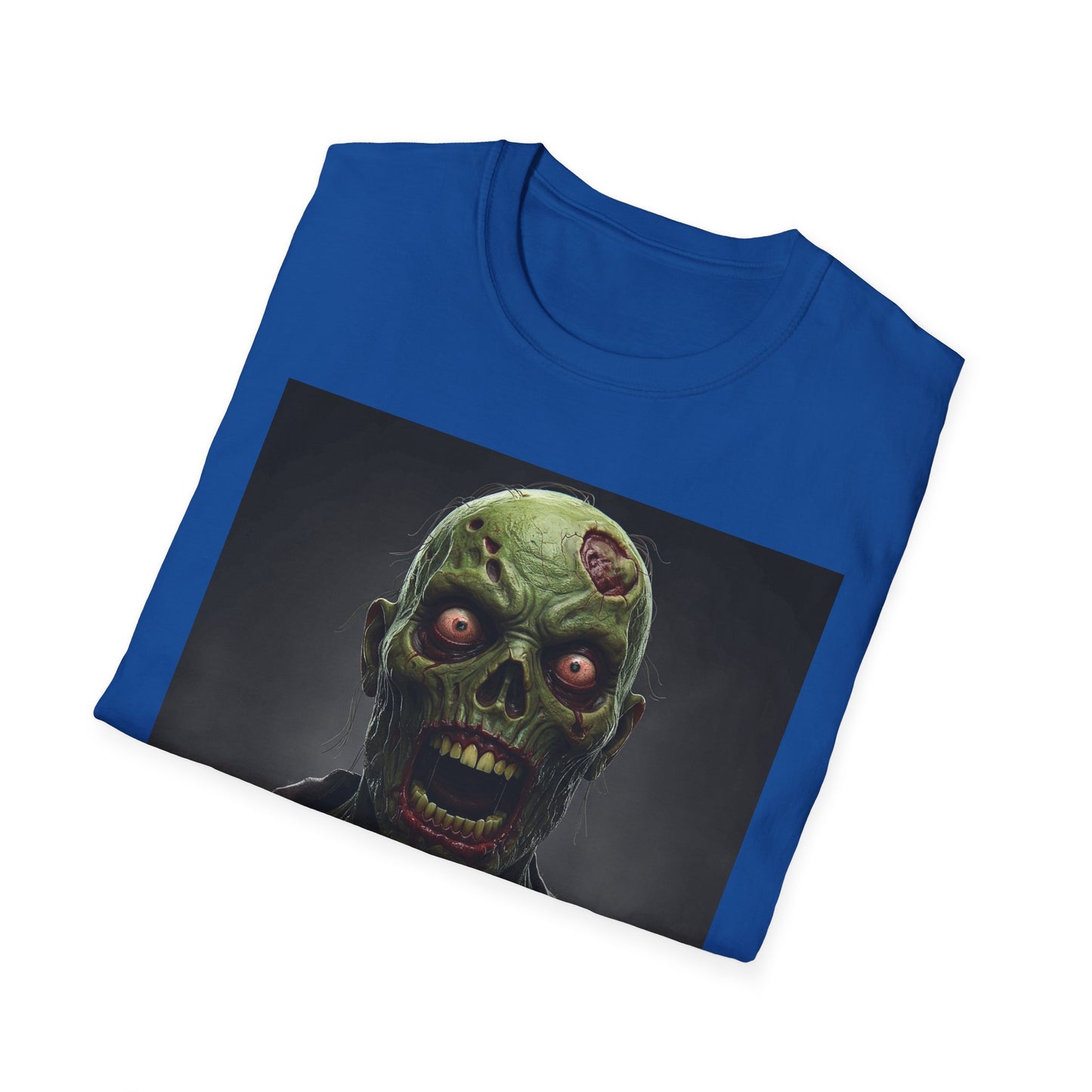 Apocalyptic Portrait Tee, bold, decaying zombie graphic