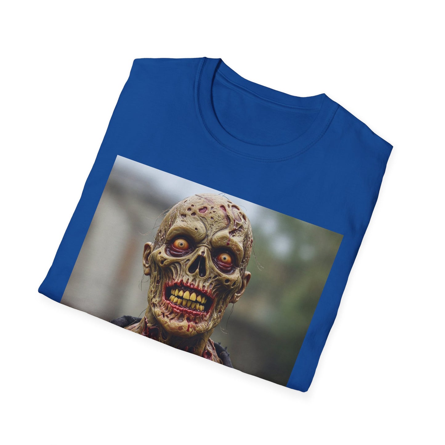 Apocalyptic Portrait Tee, bold, decaying zombie graphic