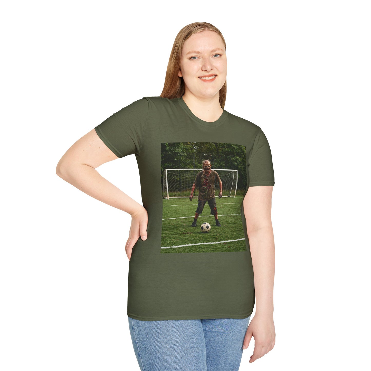 Soccer Themed Unisex Softstyle T-Shirt - Perfect for Sports Lovers