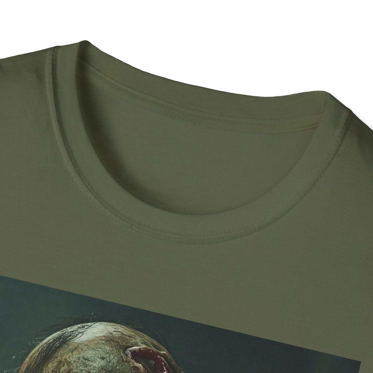 Creepy Zombie Graphic Unisex Softstyle T-Shirt