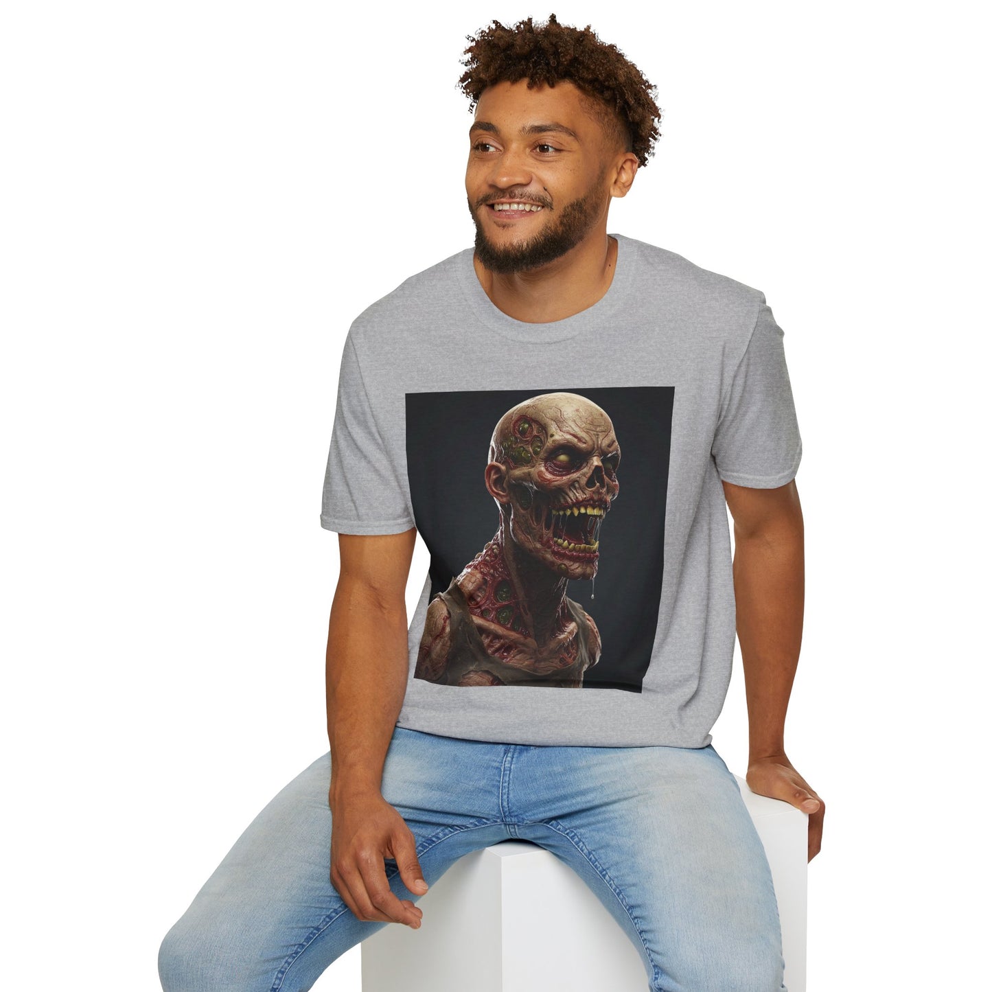 Zombie Graphic Unisex Softstyle T-Shirt | Horror Movie Fan Apparel