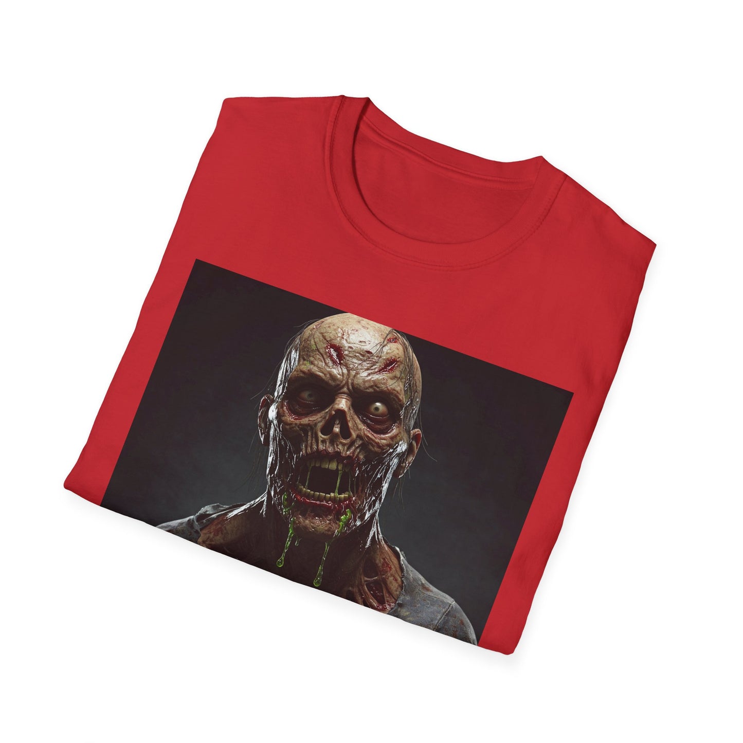 Apocalyptic Portrait Tee, bold, decaying zombie graphic