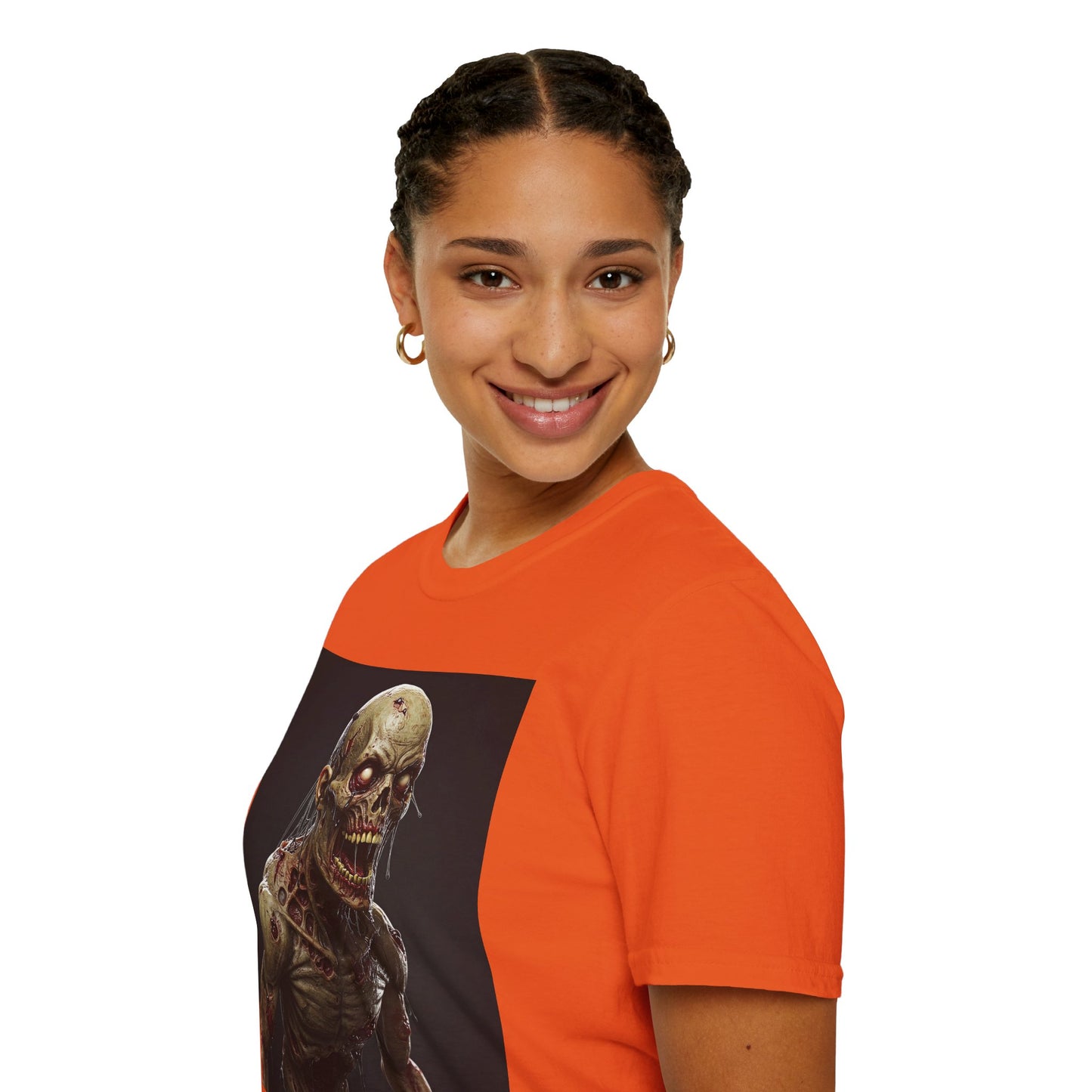 Spooky Skeleton Unisex Softstyle T-Shirt - Perfect for Halloween & Horror Fans