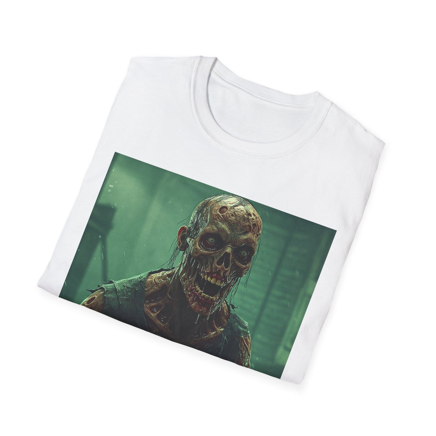 Creepy Skeleton Graphic Unisex Softstyle T-Shirt