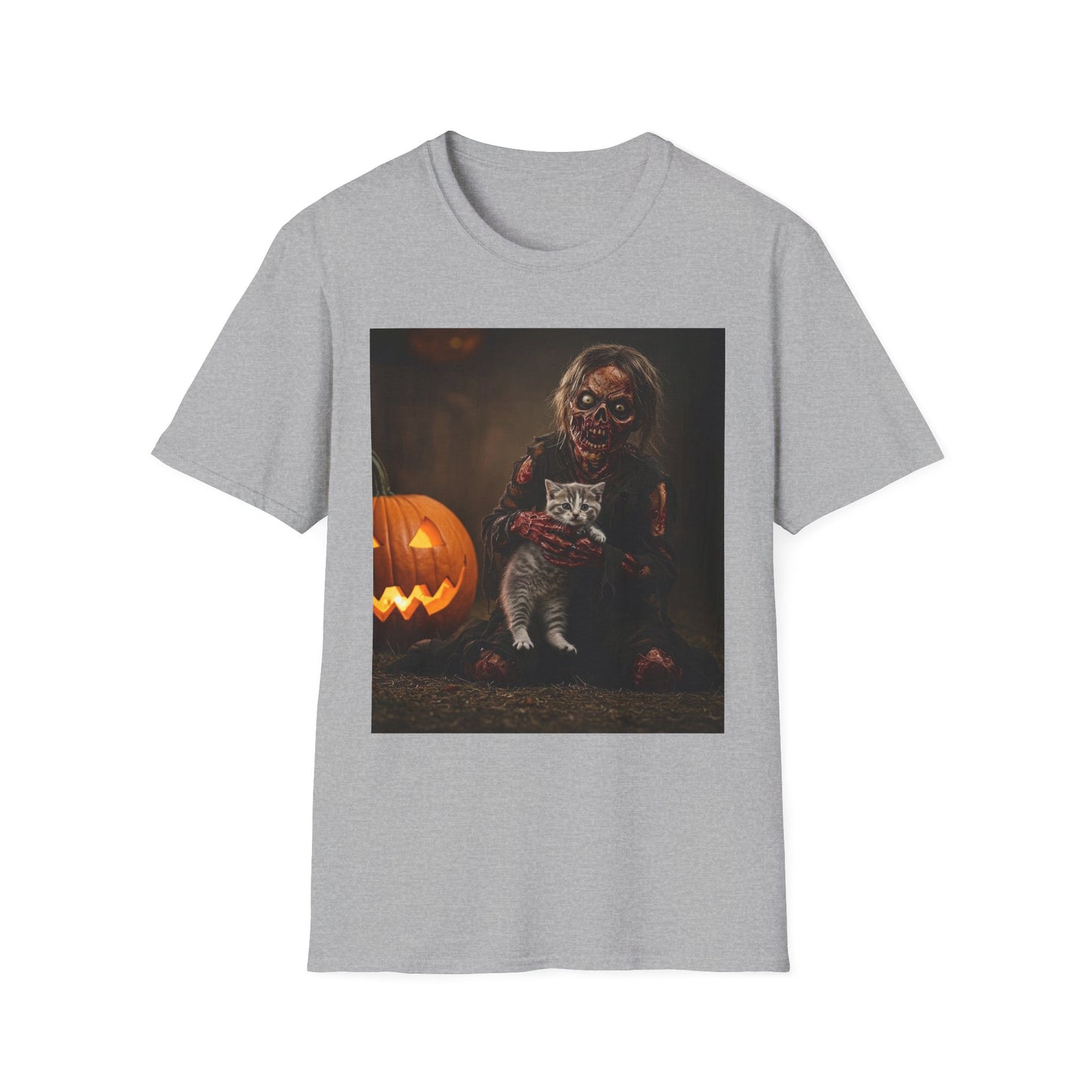 Apocalyptic Portrait Tee, bold, decaying zombie graphic