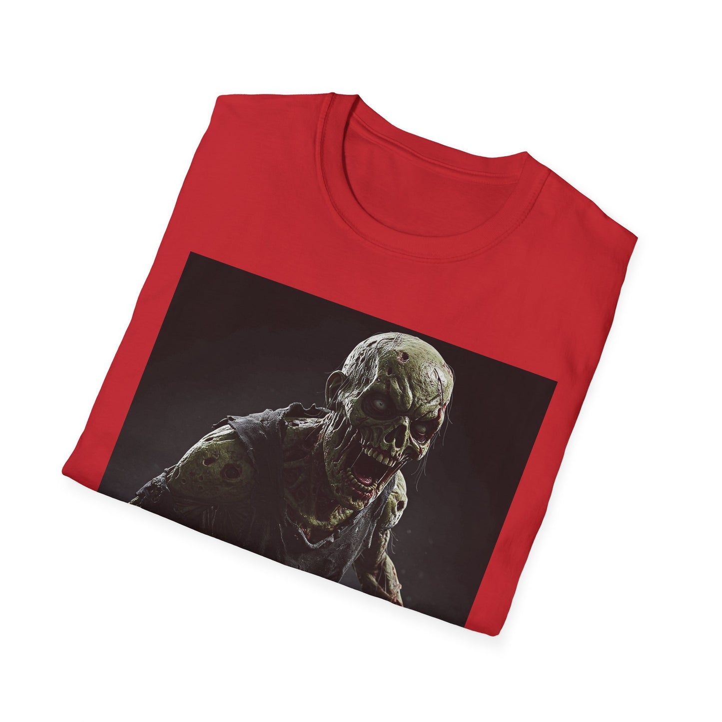 Apocalyptic Portrait Tee, bold, decaying zombie graphic