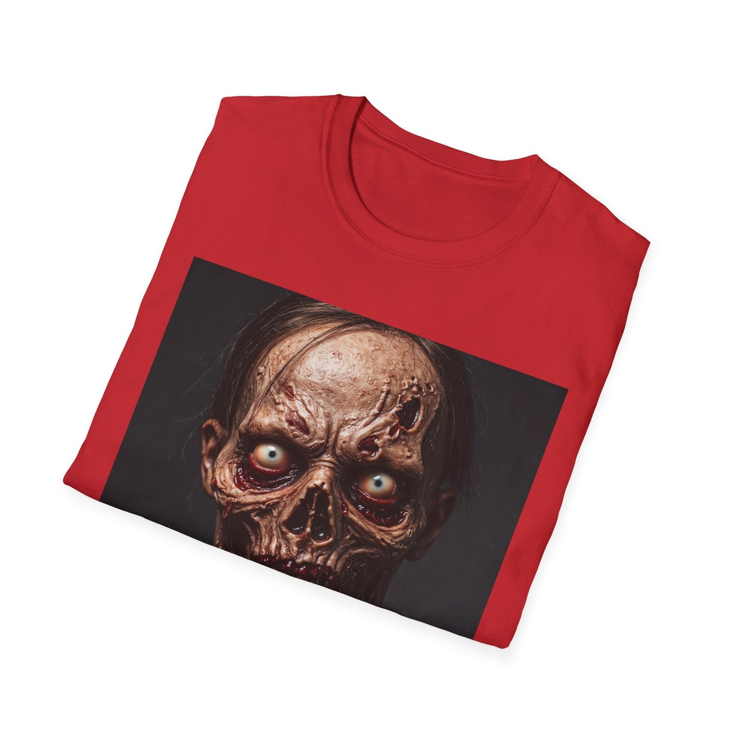 Apocalyptic Portrait Tee, bold, decaying zombie graphic