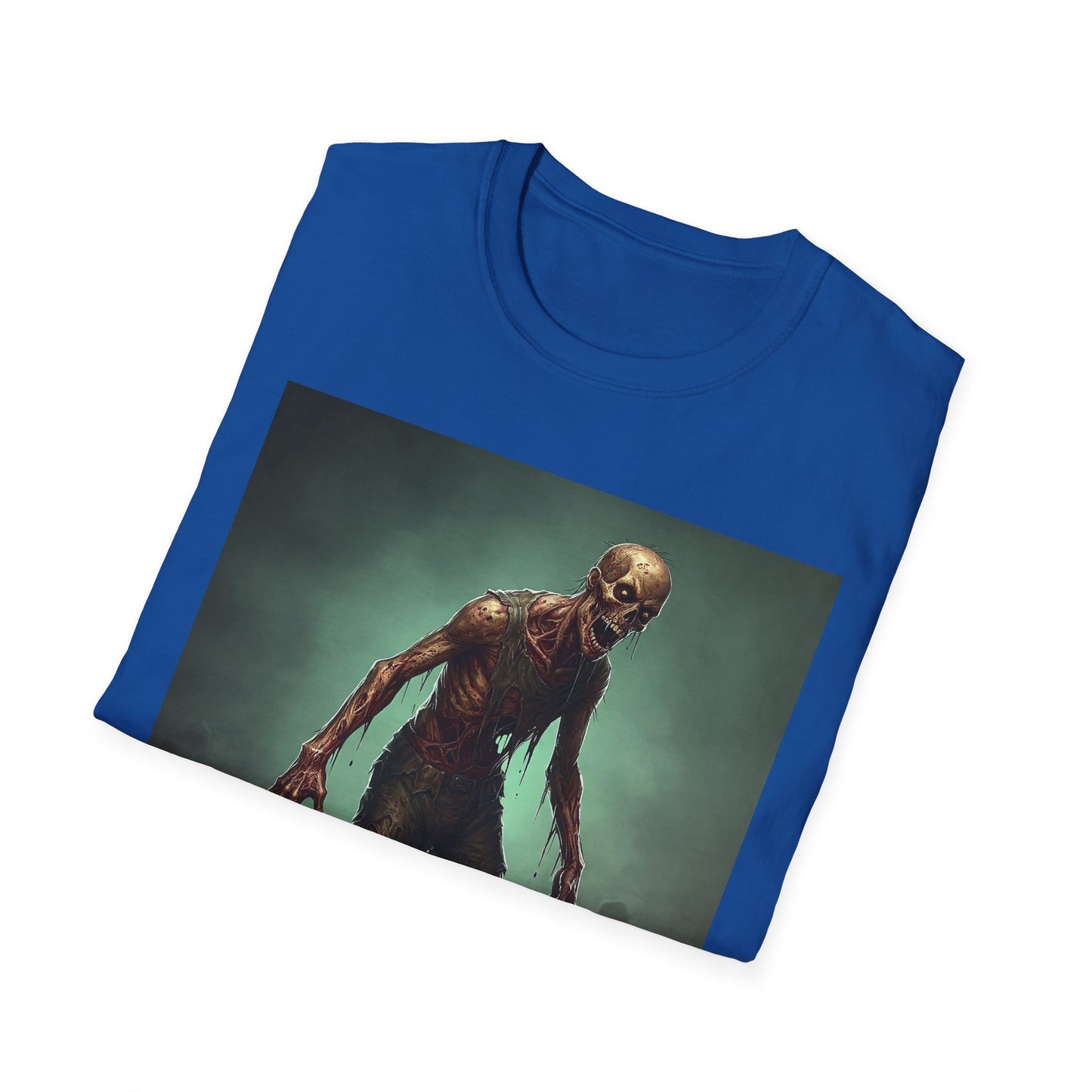 Apocalyptic Portrait Tee, bold, decaying zombie graphic