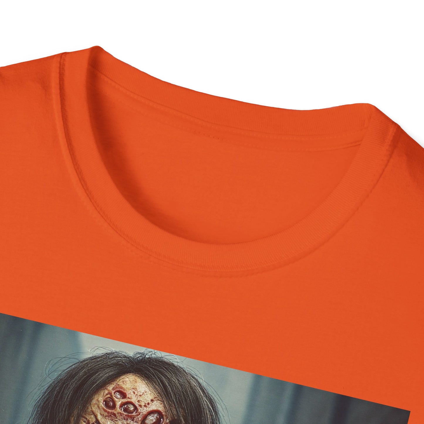 Apocalyptic Portrait Tee, bold, decaying zombie graphic