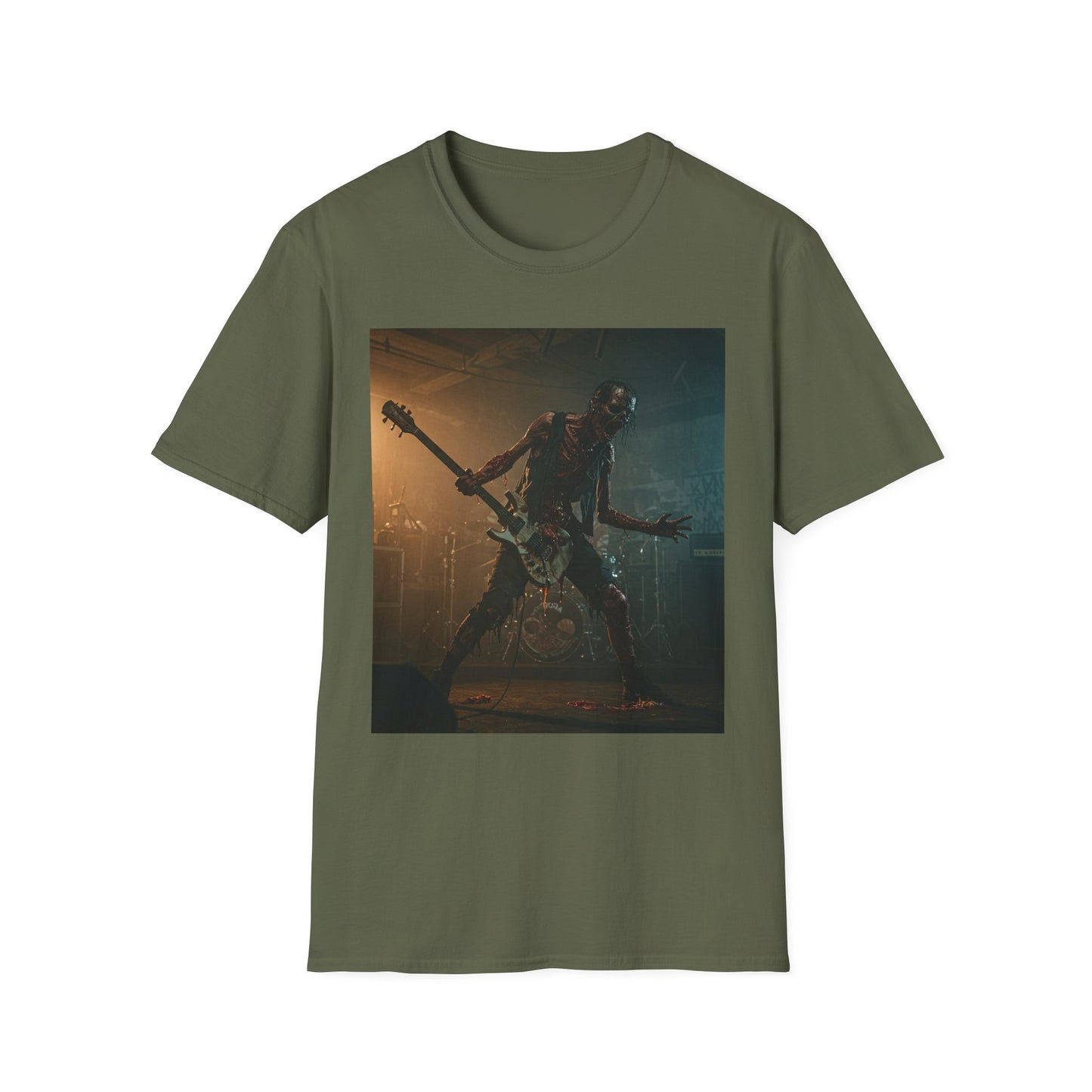 Rock Legends Apocalyptic Portrait Tee, bold, decaying zombie graphic