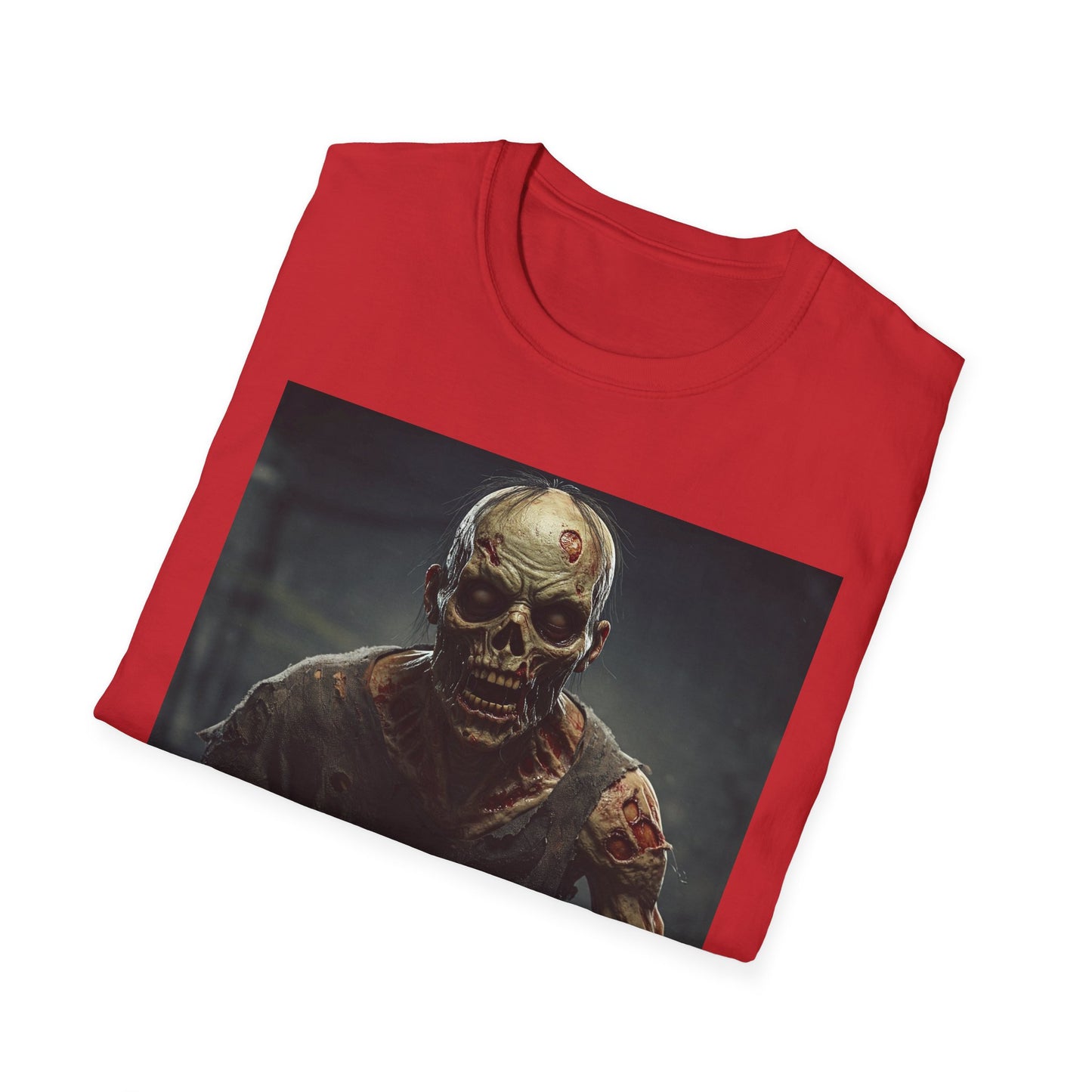 Apocalyptic Portrait Tee, bold, decaying zombie graphic