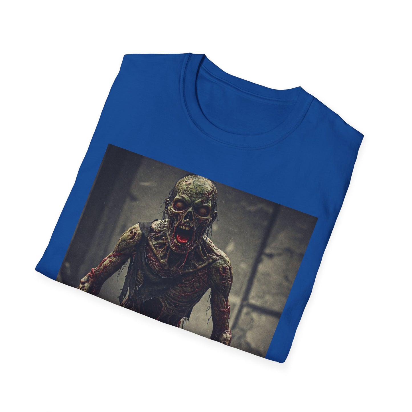 Apocalyptic Portrait Tee, bold, decaying zombie graphic