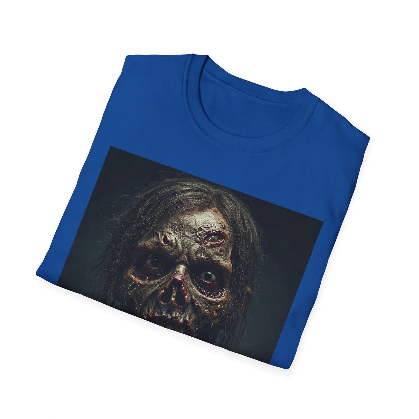 Apocalyptic Portrait Tee, bold, decaying zombie graphic