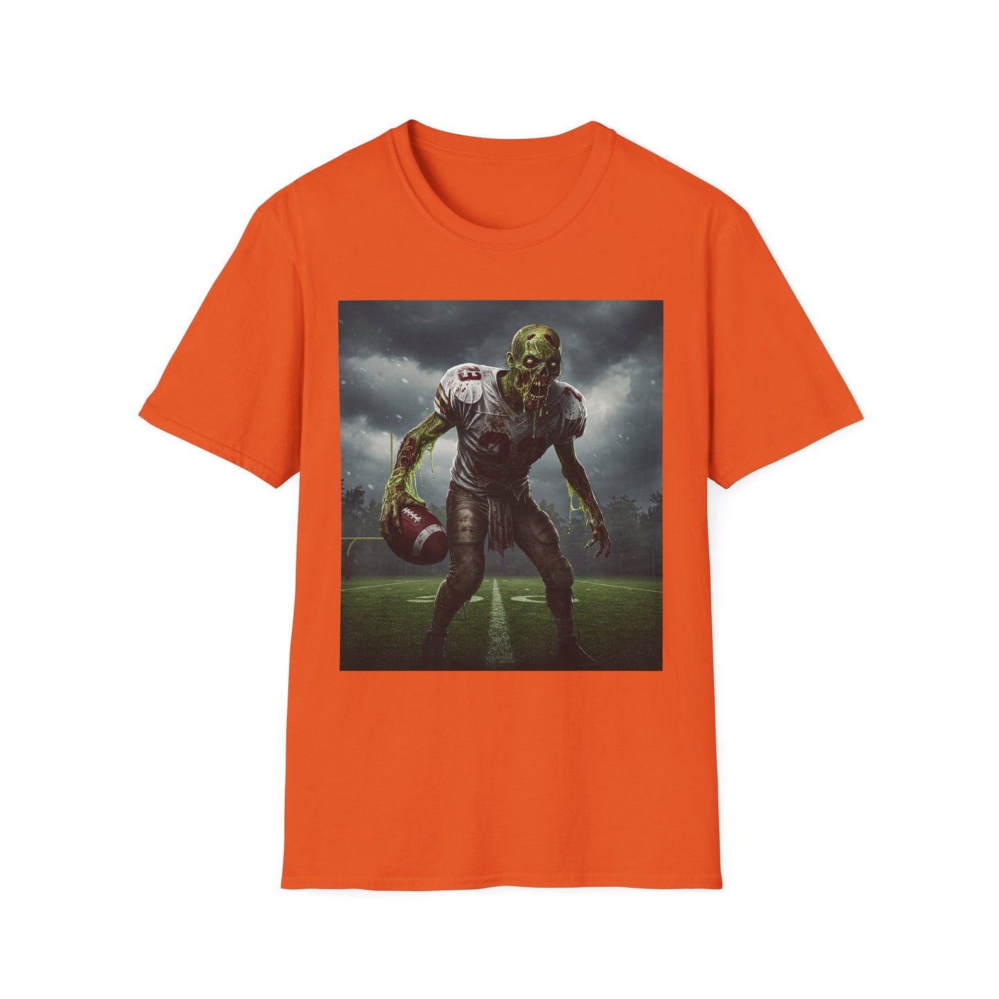 Zombie Football Graphic T-Shirt for Horror Fans