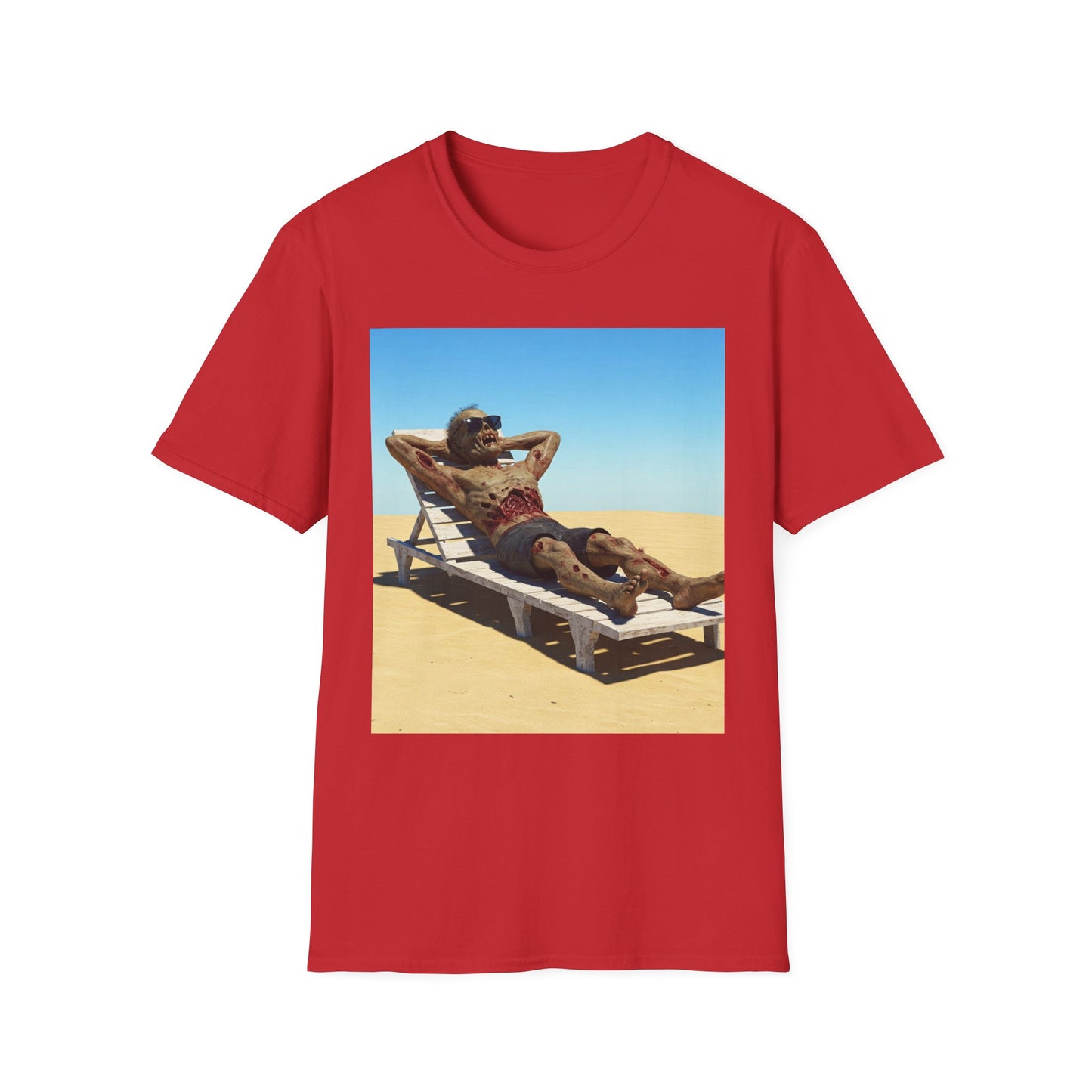 Relaxed Vibes Unisex Softstyle T-Shirt - Beach Chill Design