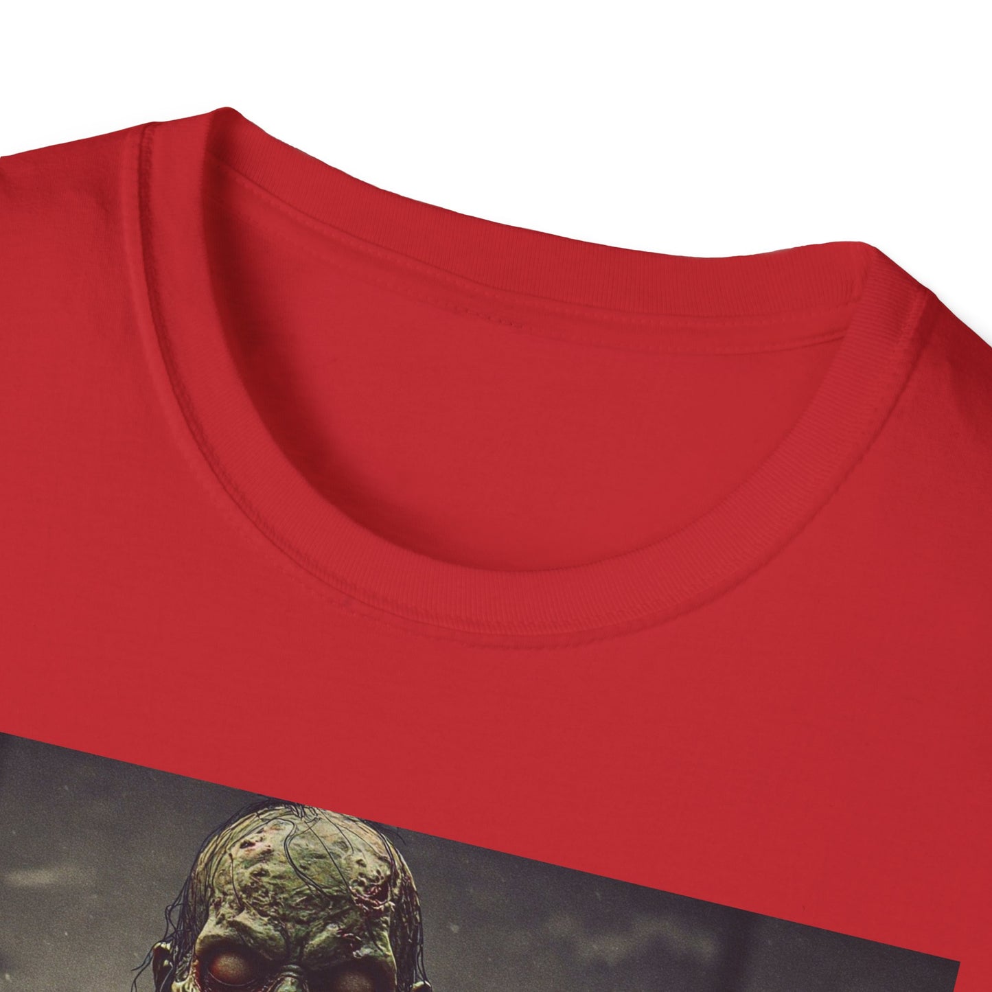 Apocalyptic Portrait Tee, bold, decaying zombie graphic