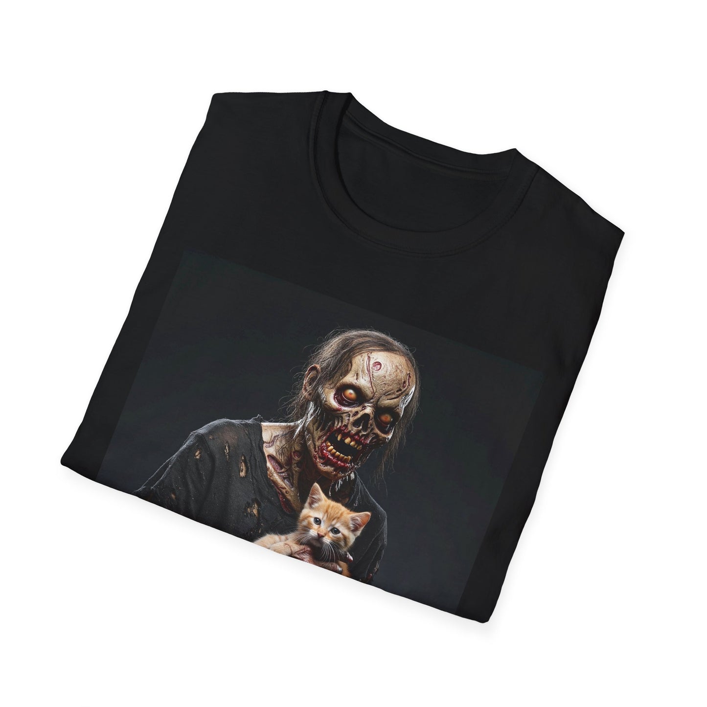 Apocalyptic Portrait Tee, bold, decaying zombie graphic