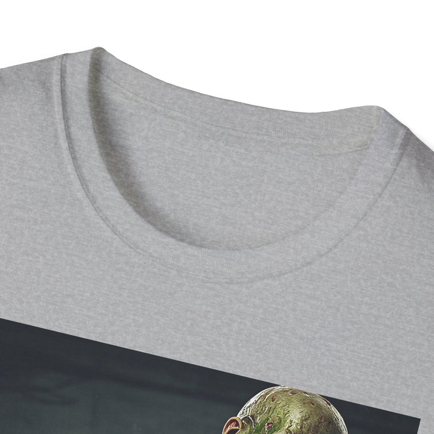 Zombie Graphic Unisex Softstyle T-Shirt - Perfect for Halloween and Horror Fans