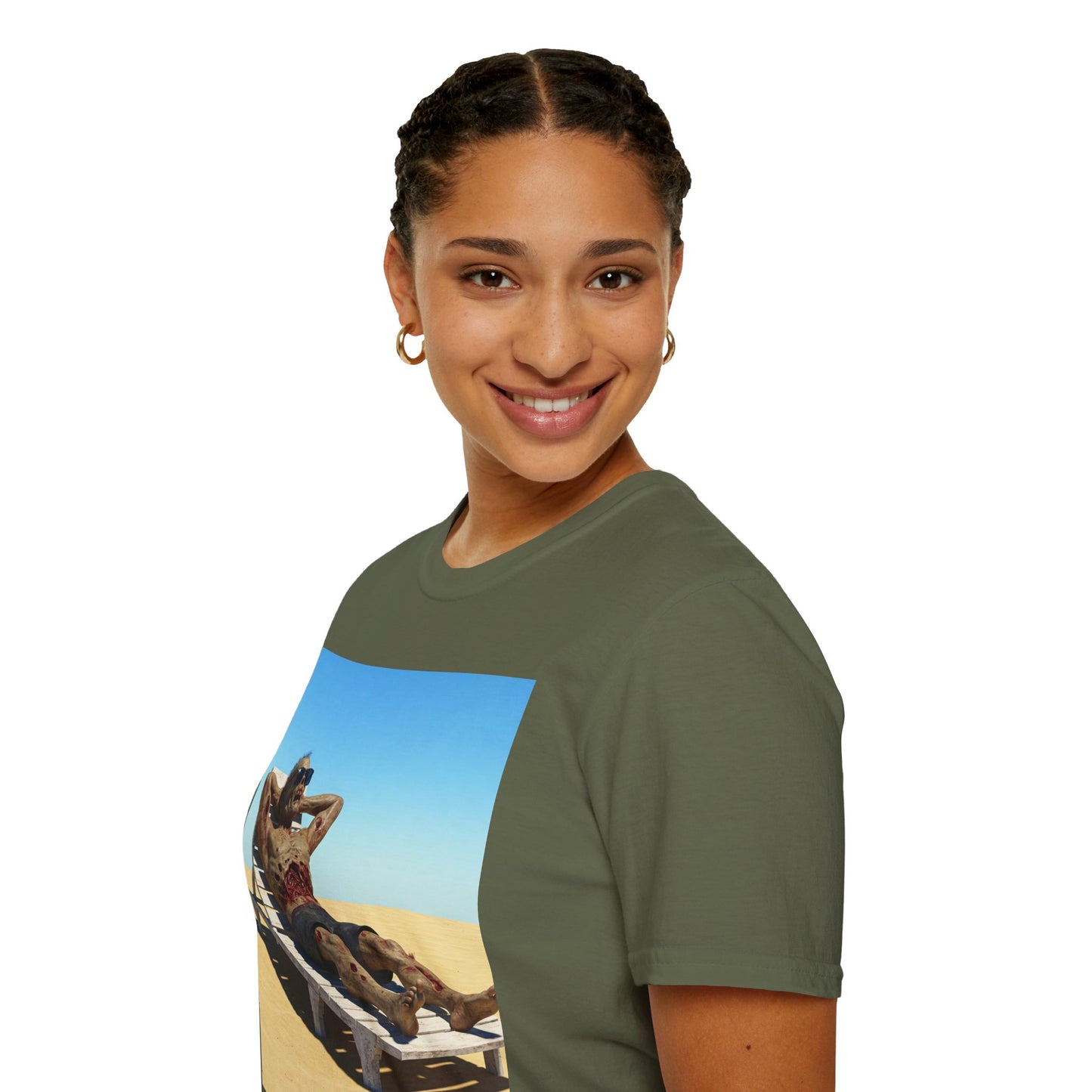 Relaxed Vibes Unisex Softstyle T-Shirt - Beach Chill Design