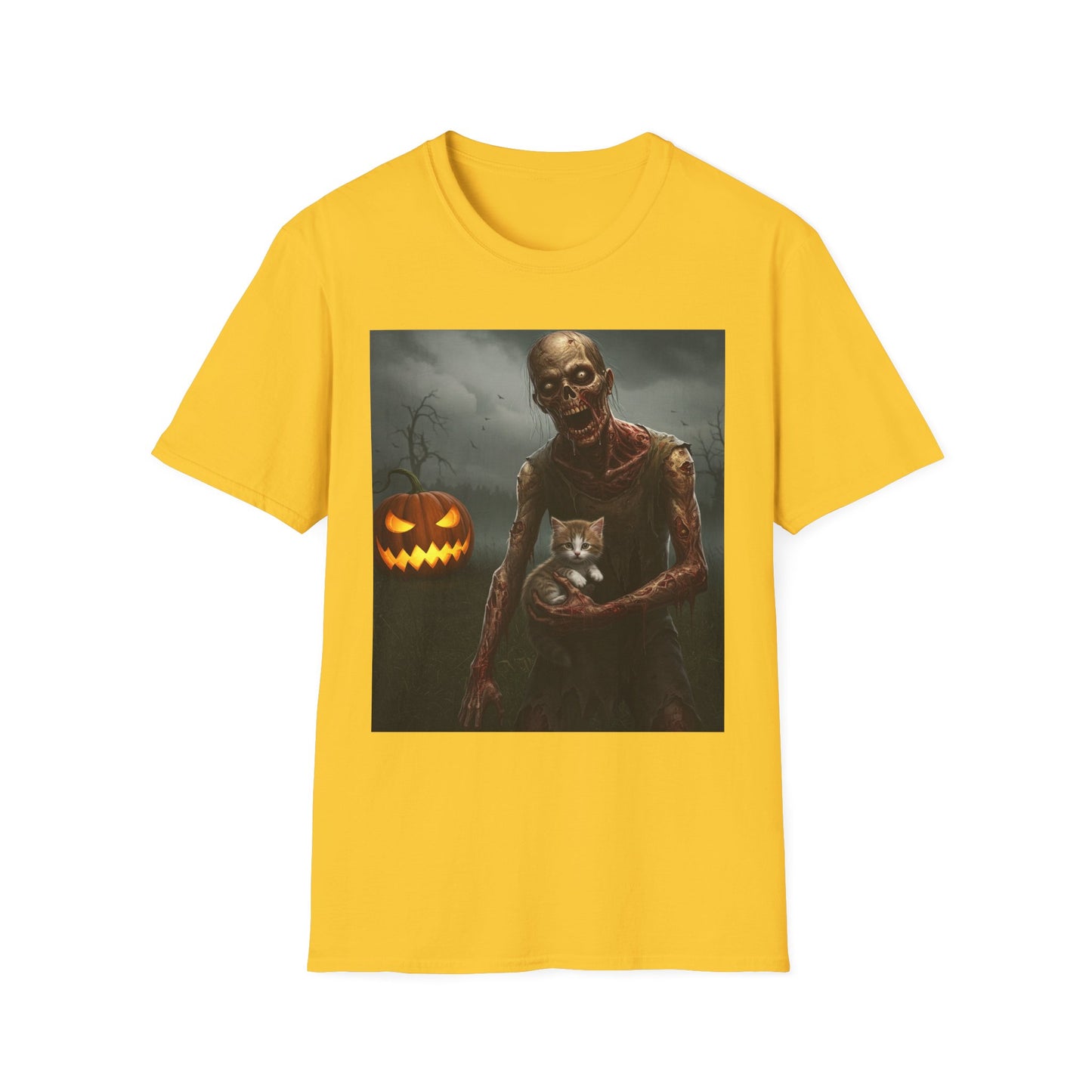 Apocalyptic Portrait Tee, bold, decaying zombie graphic