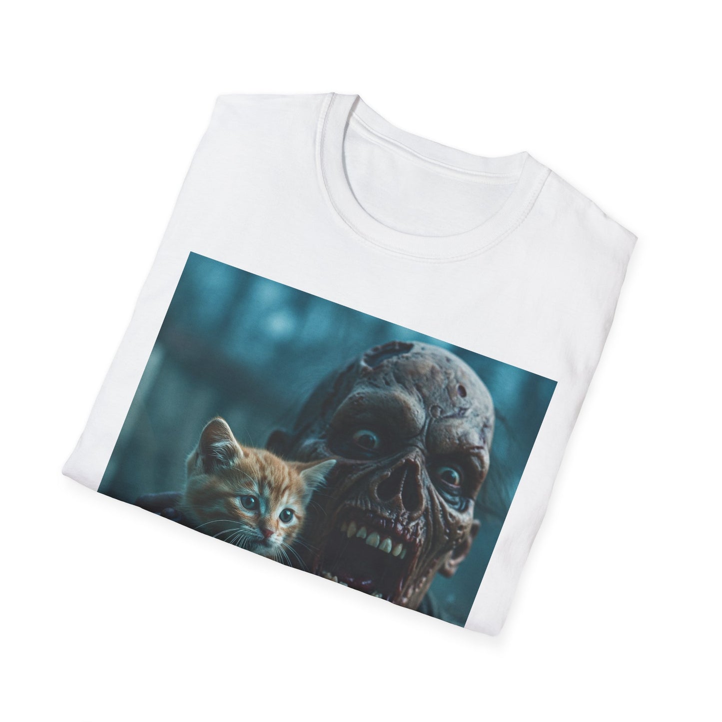 Apocalyptic Portrait Tee, bold, decaying zombie graphic