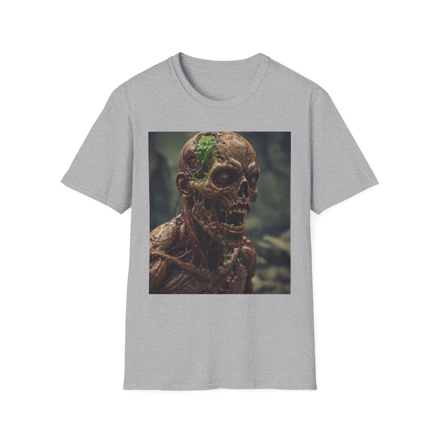 Unisex Softstyle T-Shirt - Skeletal Creepy Art Design