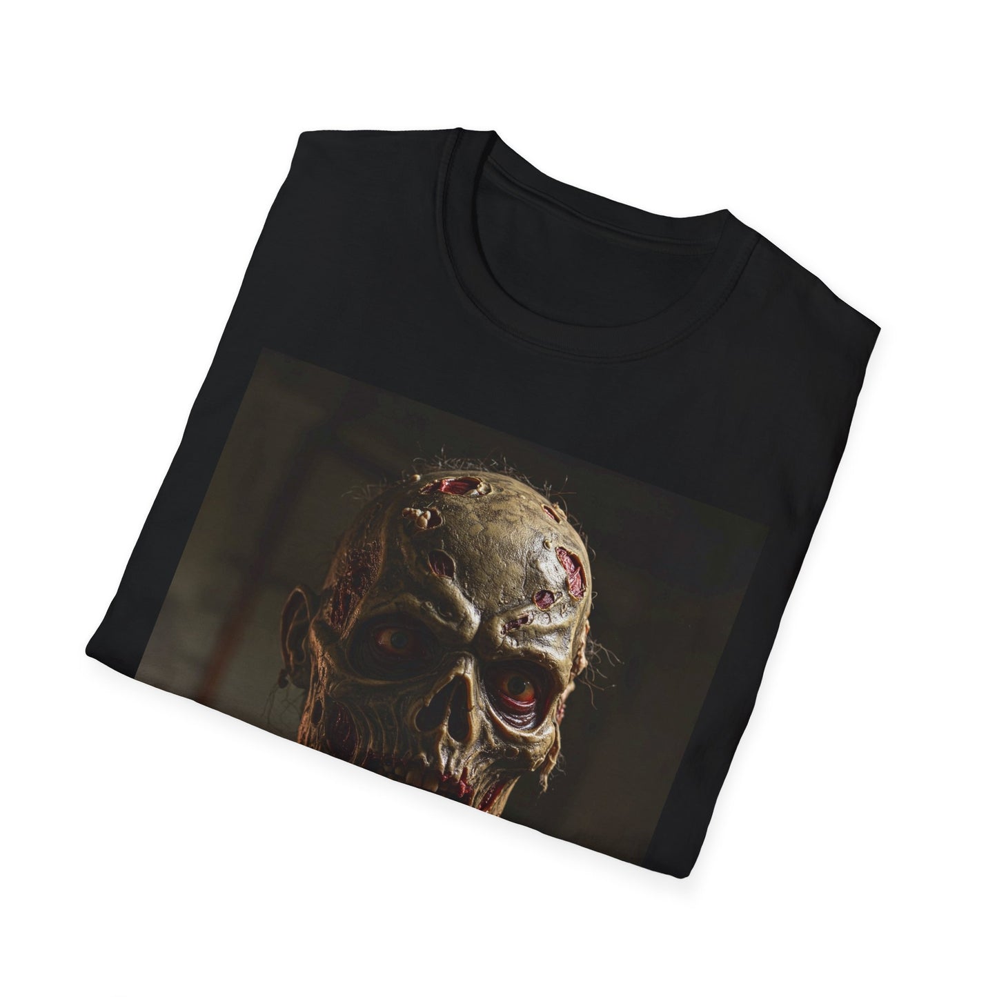 Apocalyptic Portrait Tee, bold, decaying zombie graphic