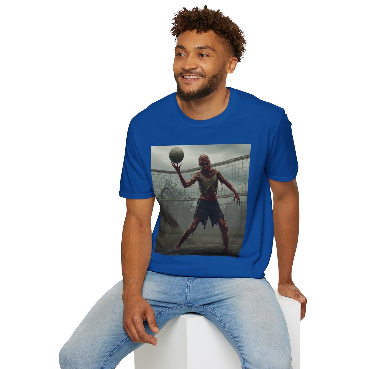 Zombie Basketball Unisex Softstyle T-Shirt | Horror Graphic Tee